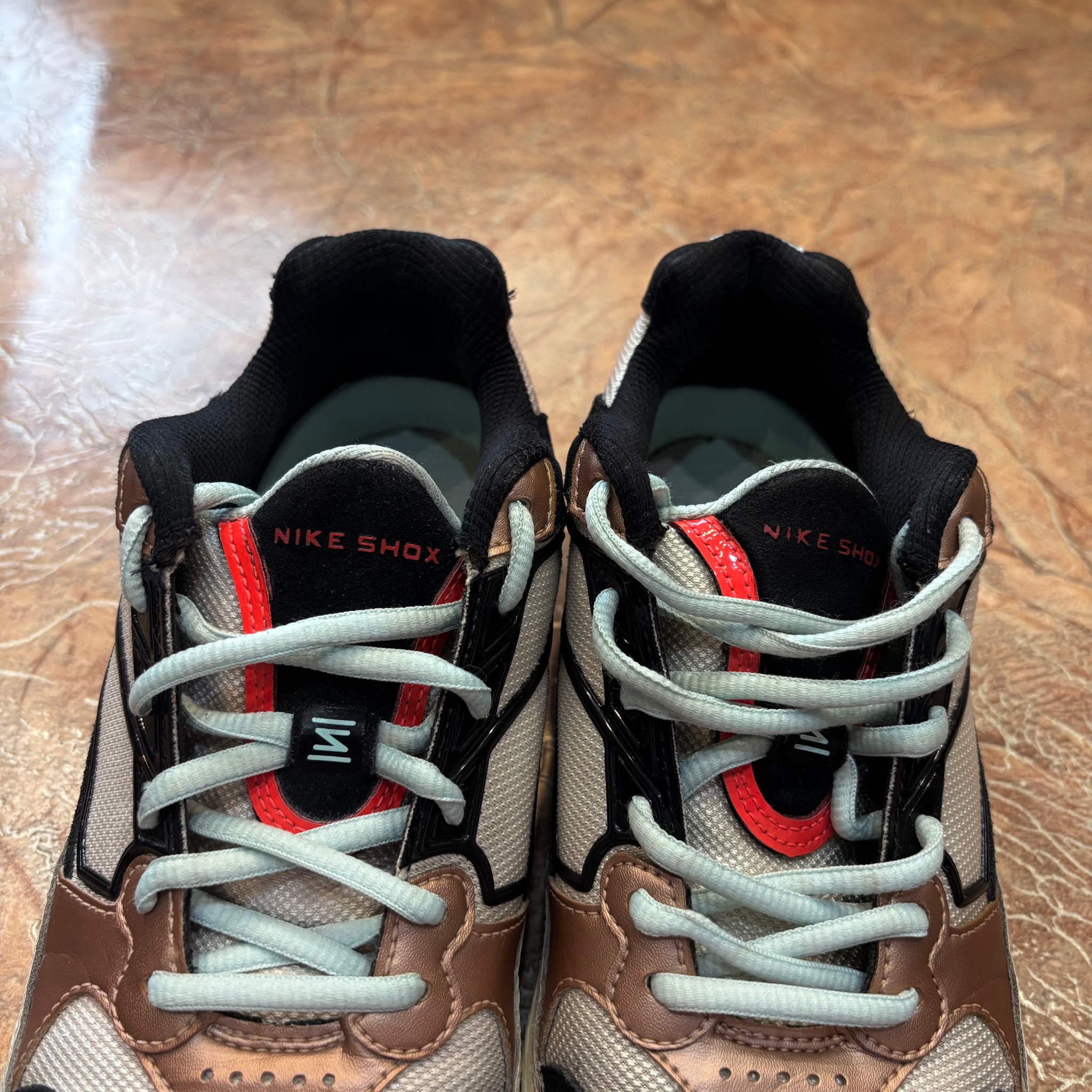 Nike Shox Enigma Sail Metallic Red Bronze, миниатюра 4