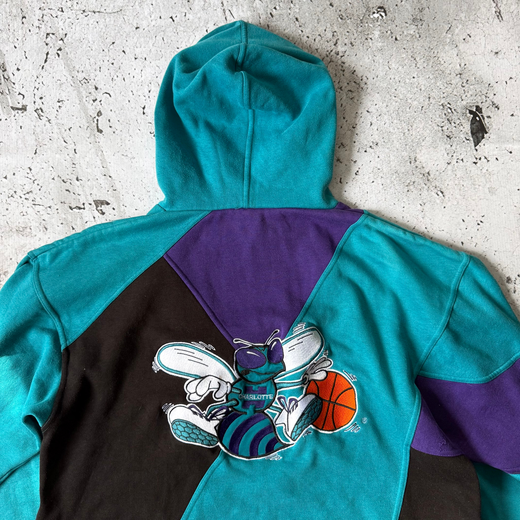Apex One 1990s Vintage Charlotte Hornets Hoodie, миниатюра 7
