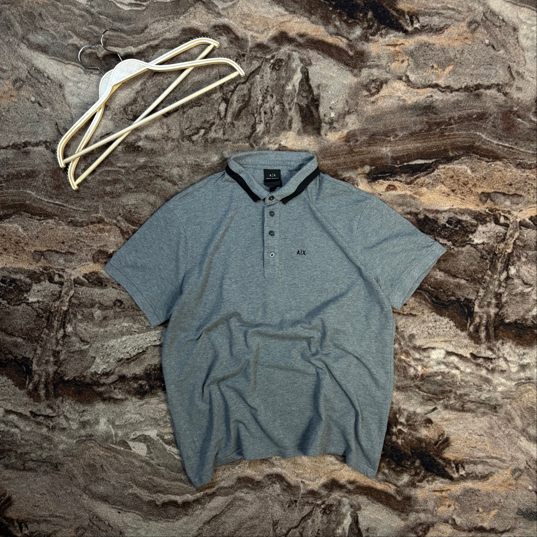 Armani Exchange  Мужская Футболка Поло, миниатюра 1