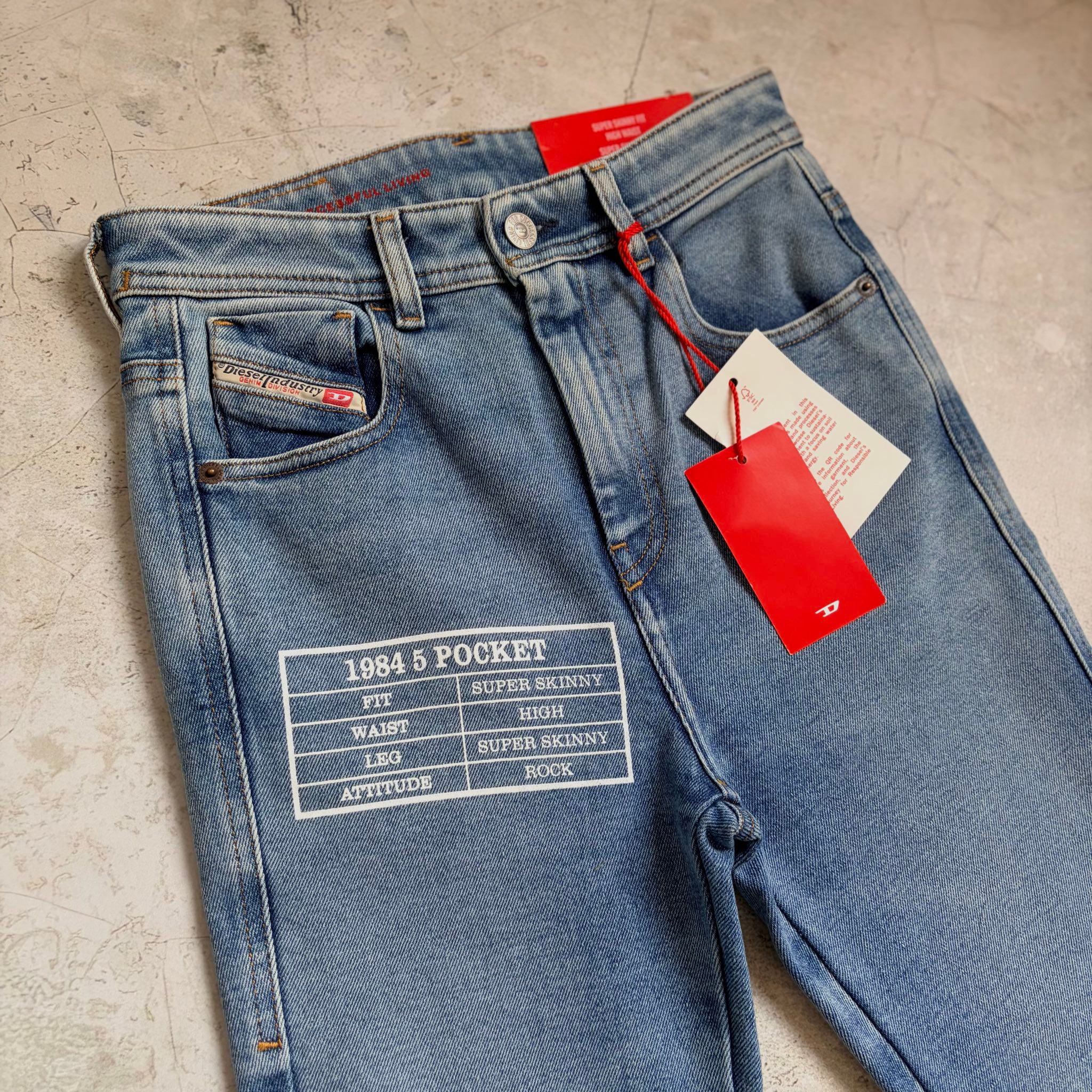 Diesel Slim blue jeans skinny, миниатюра 2