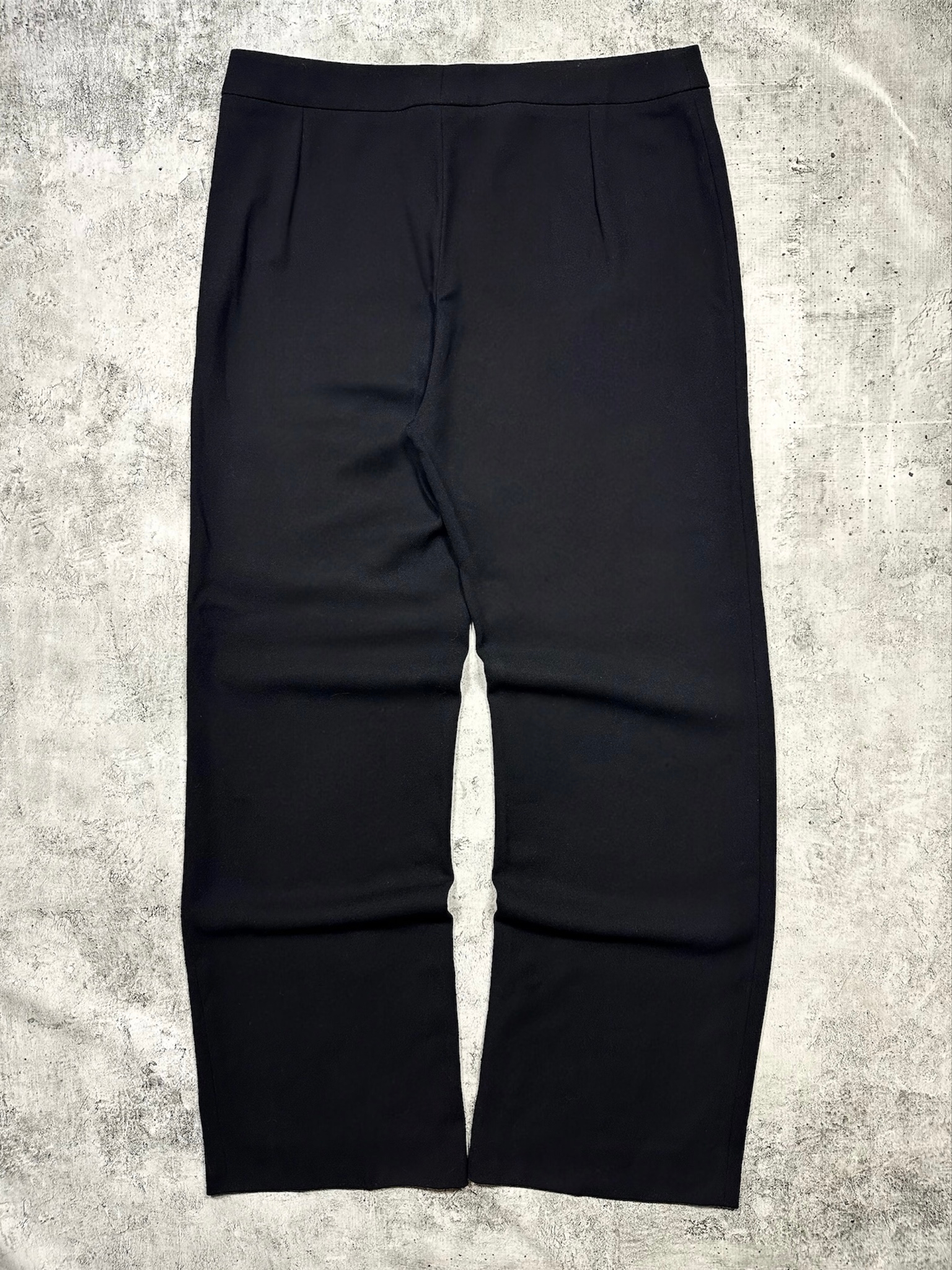 Armani Collezioni vintage black wool wide-leg palazzo trousers, миниатюра 7