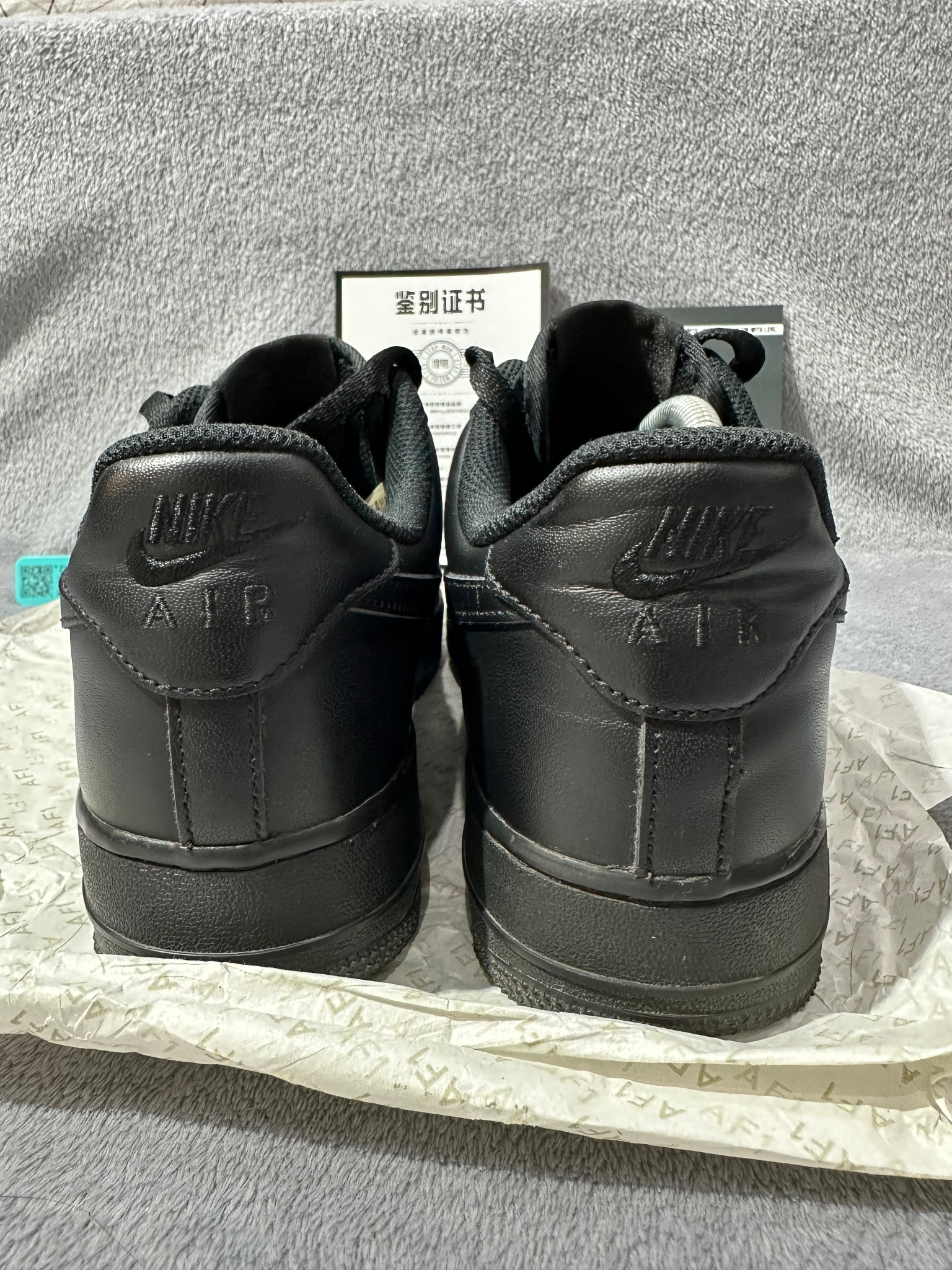 Nike Air Force 1 black, миниатюра 2