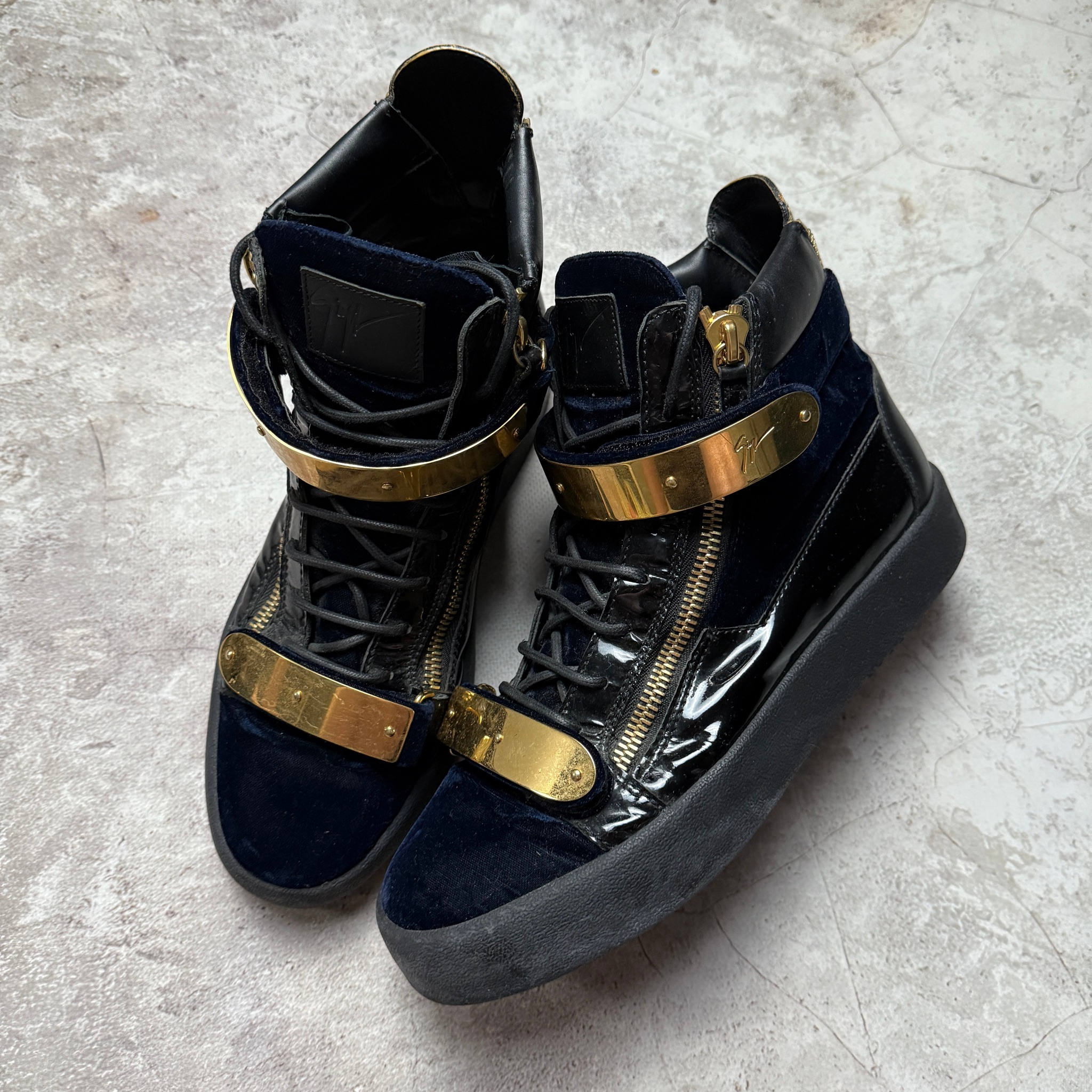 Giuseppe Zanotti Coby Velvet Double Straps, миниатюра 1