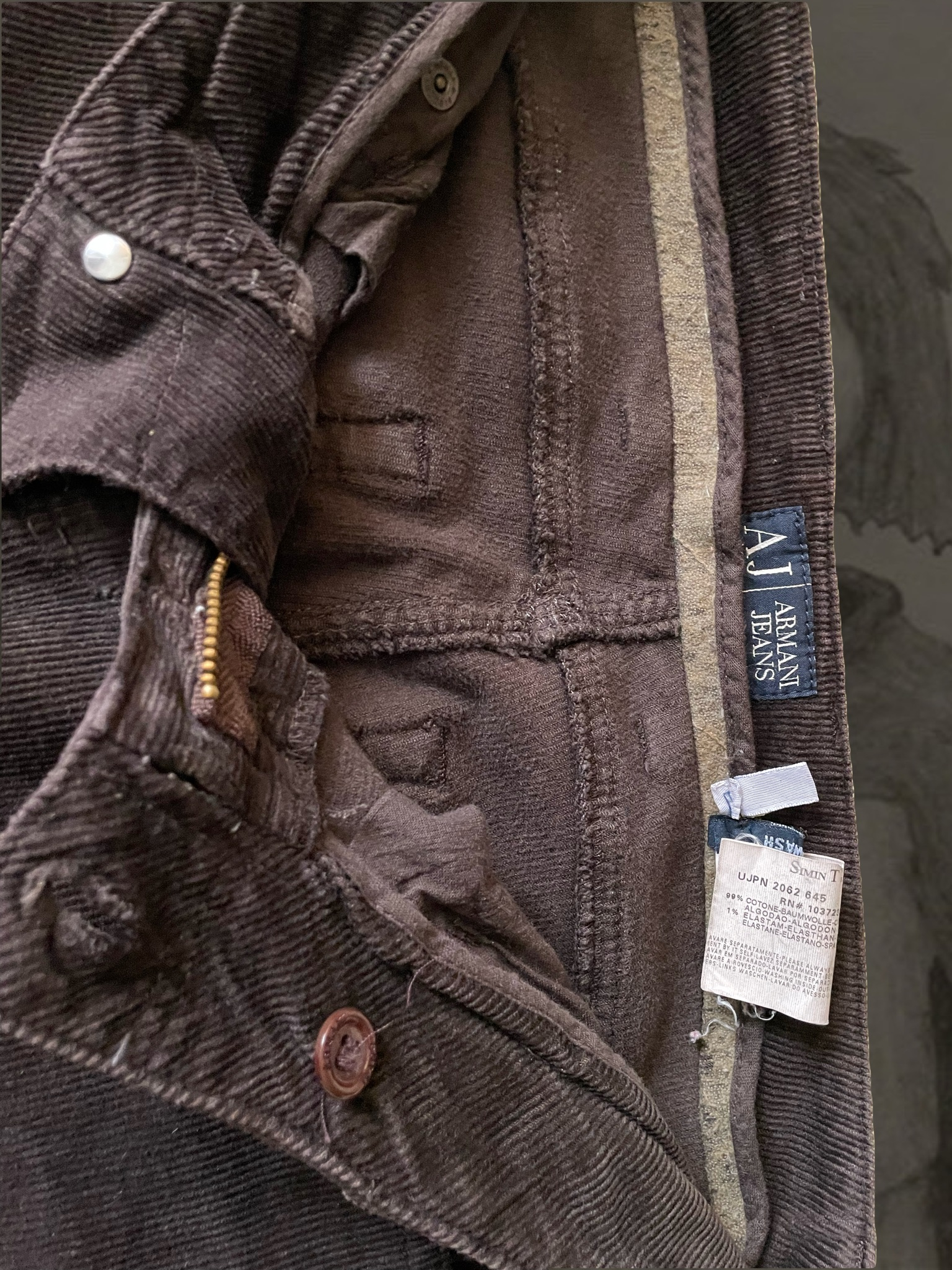Armani Jeans бриджи винтажные, миниатюра 3
