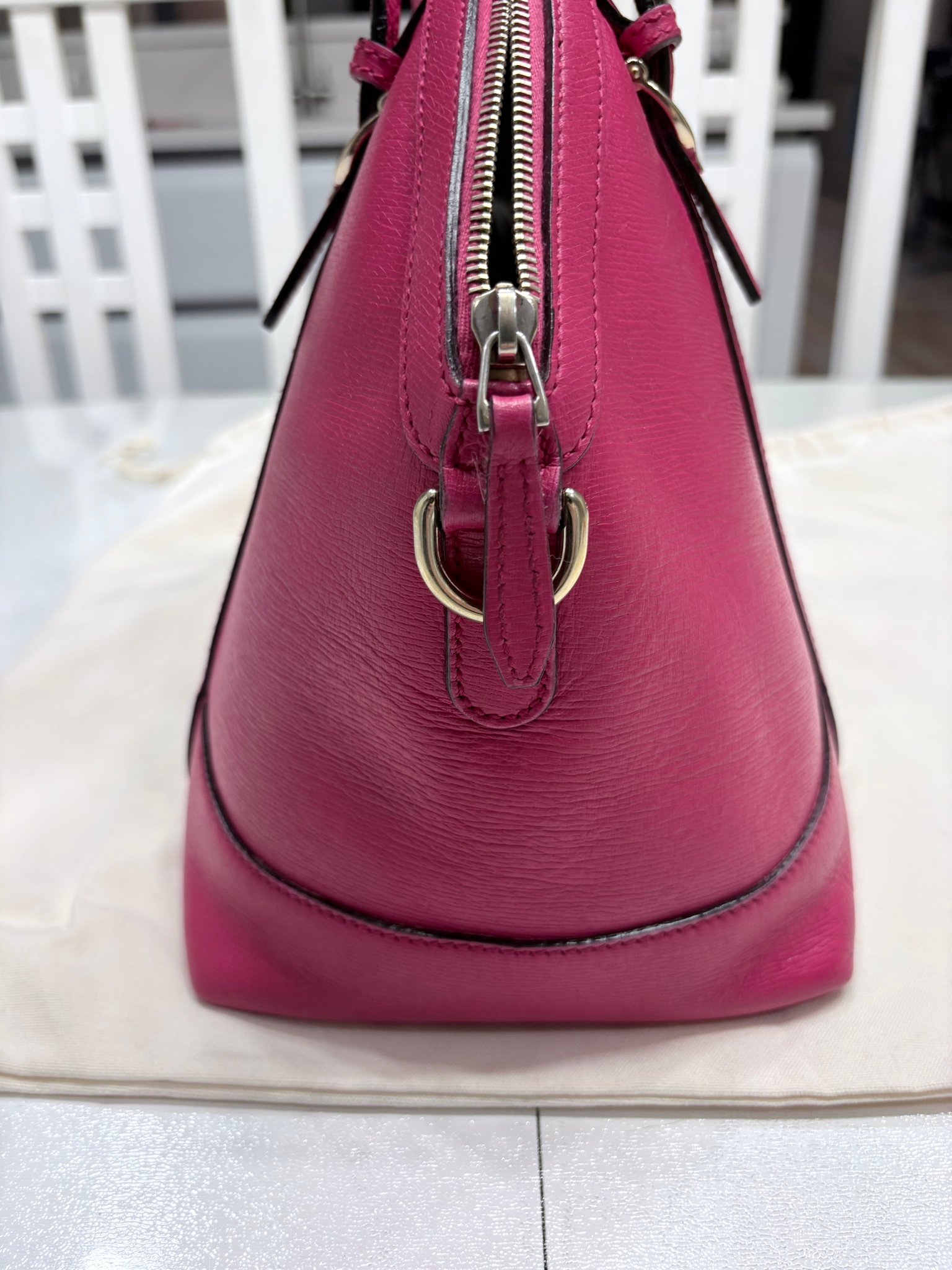 Gucci Dome Leather Top Handle Bag, миниатюра 4