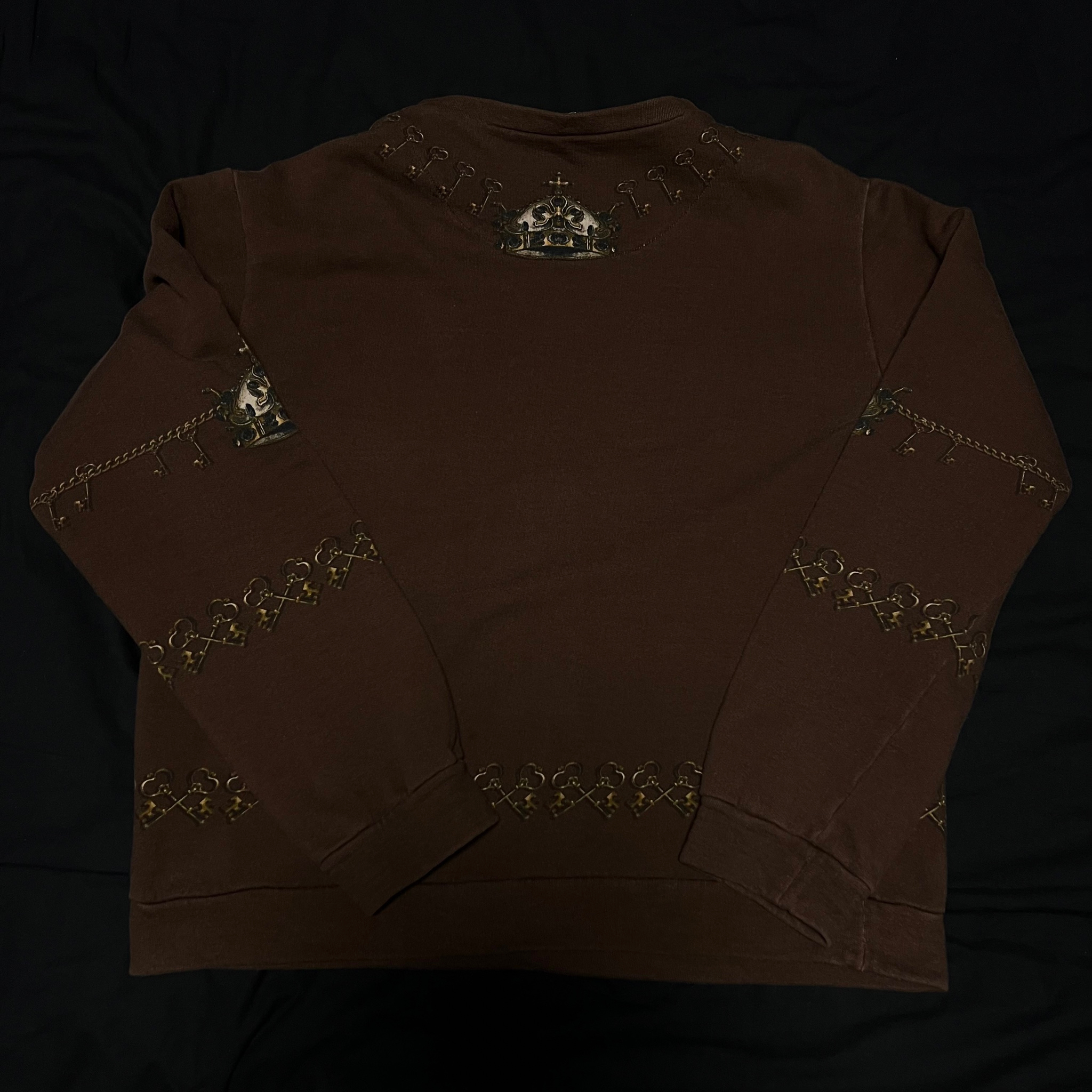 Dolce & Gabbana Brown Knight Axe Sweater, миниатюра 4