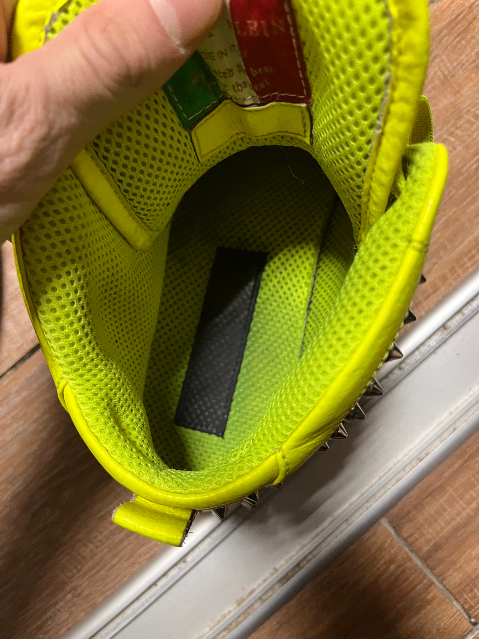 Philipp Plein Leather high trainers, миниатюра 5