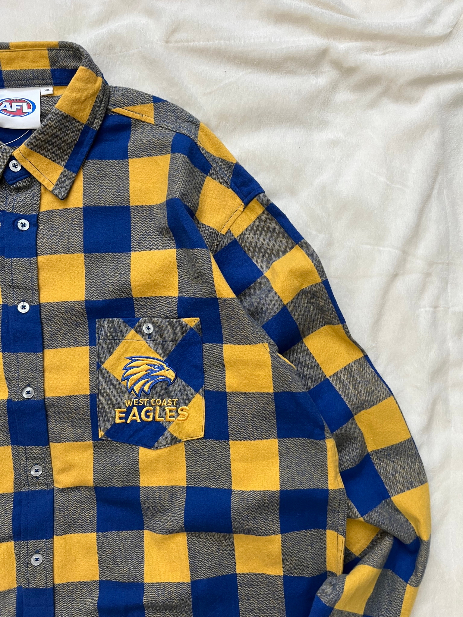 AFL West Coast Eagles Flannel Shirt, миниатюра 3