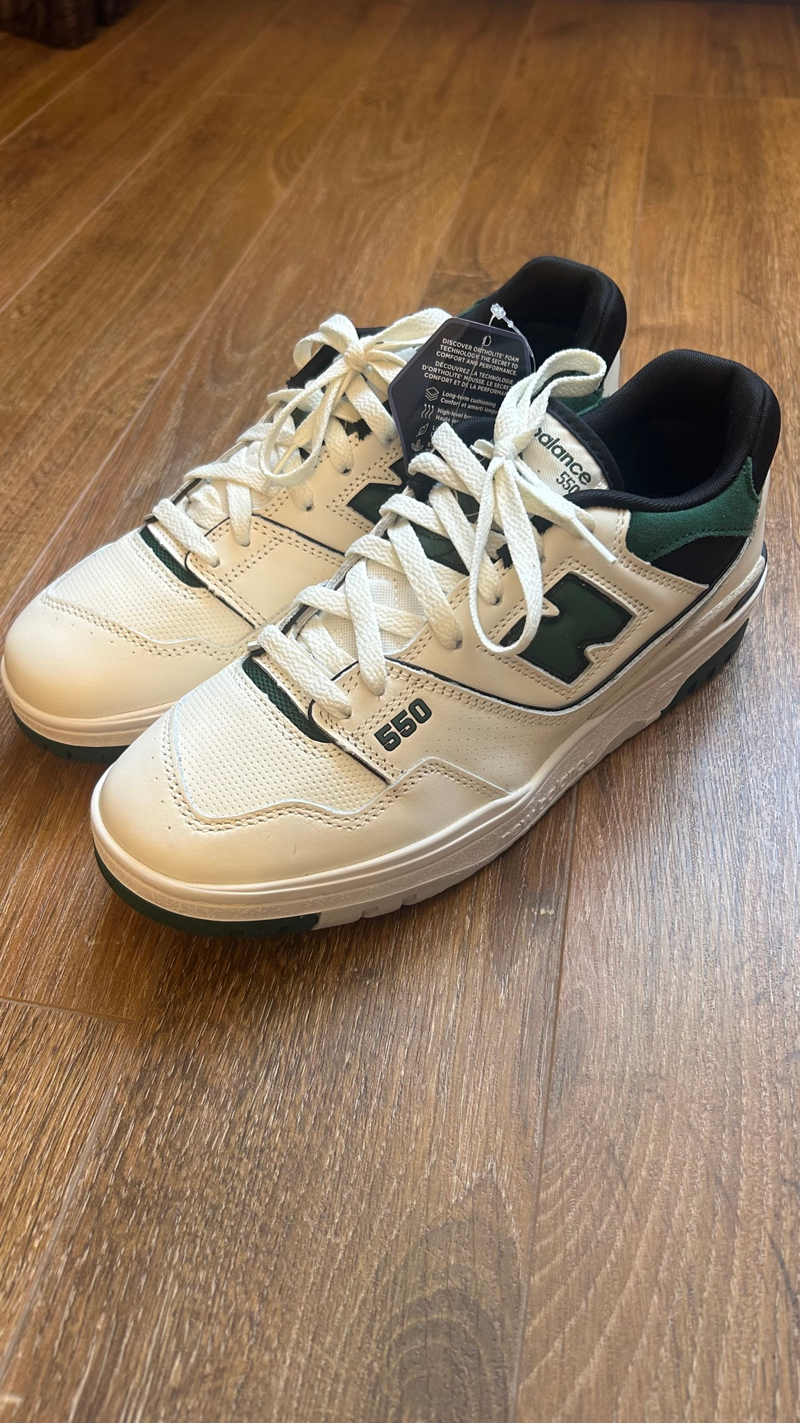 New balance 550 White/Green, миниатюра 8