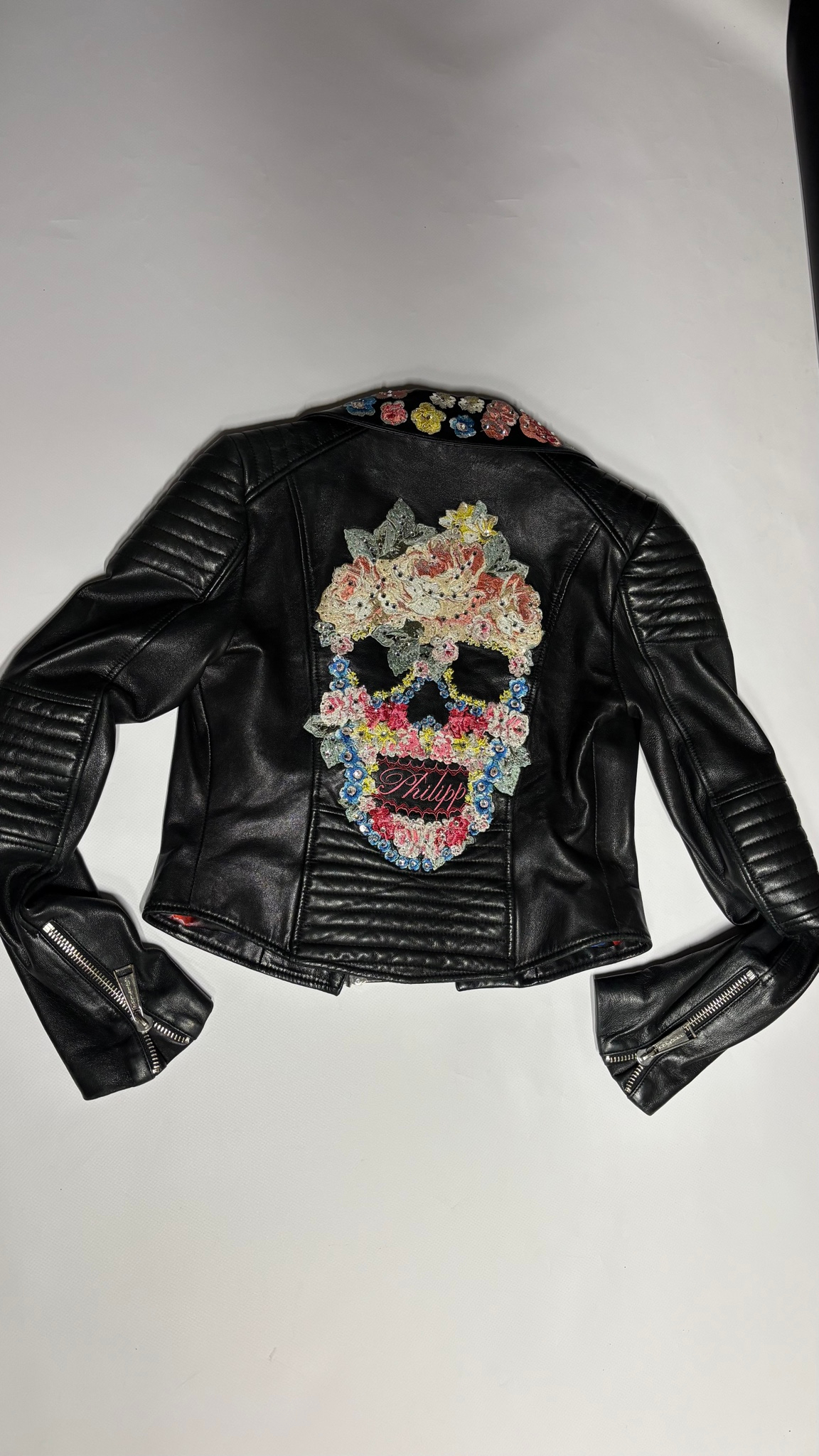 Philipp Plein кожанная куртка, миниатюра 2