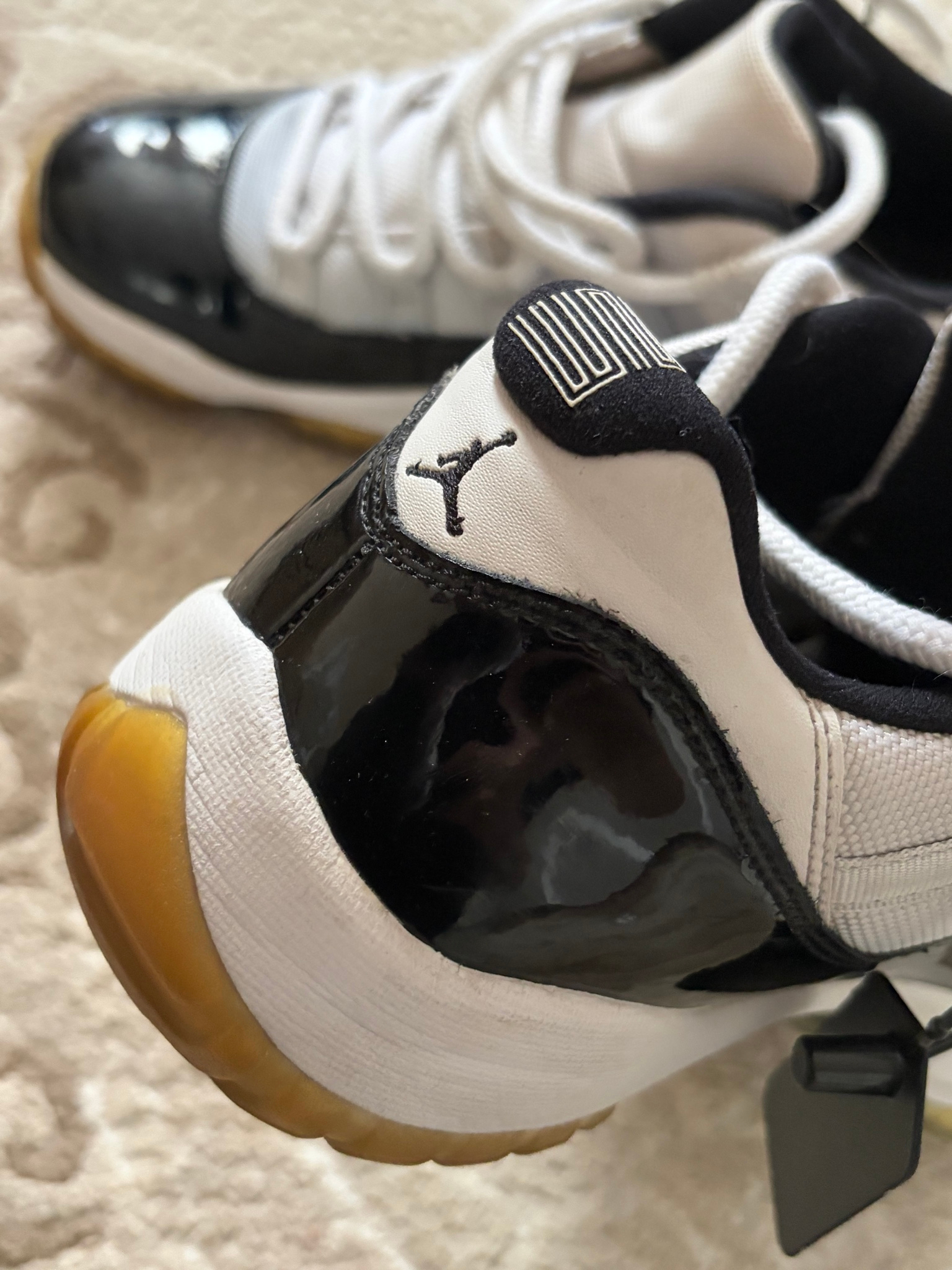 Nike Air Jordan 11 retro low BLACK-DARK CONCORD, миниатюра 15