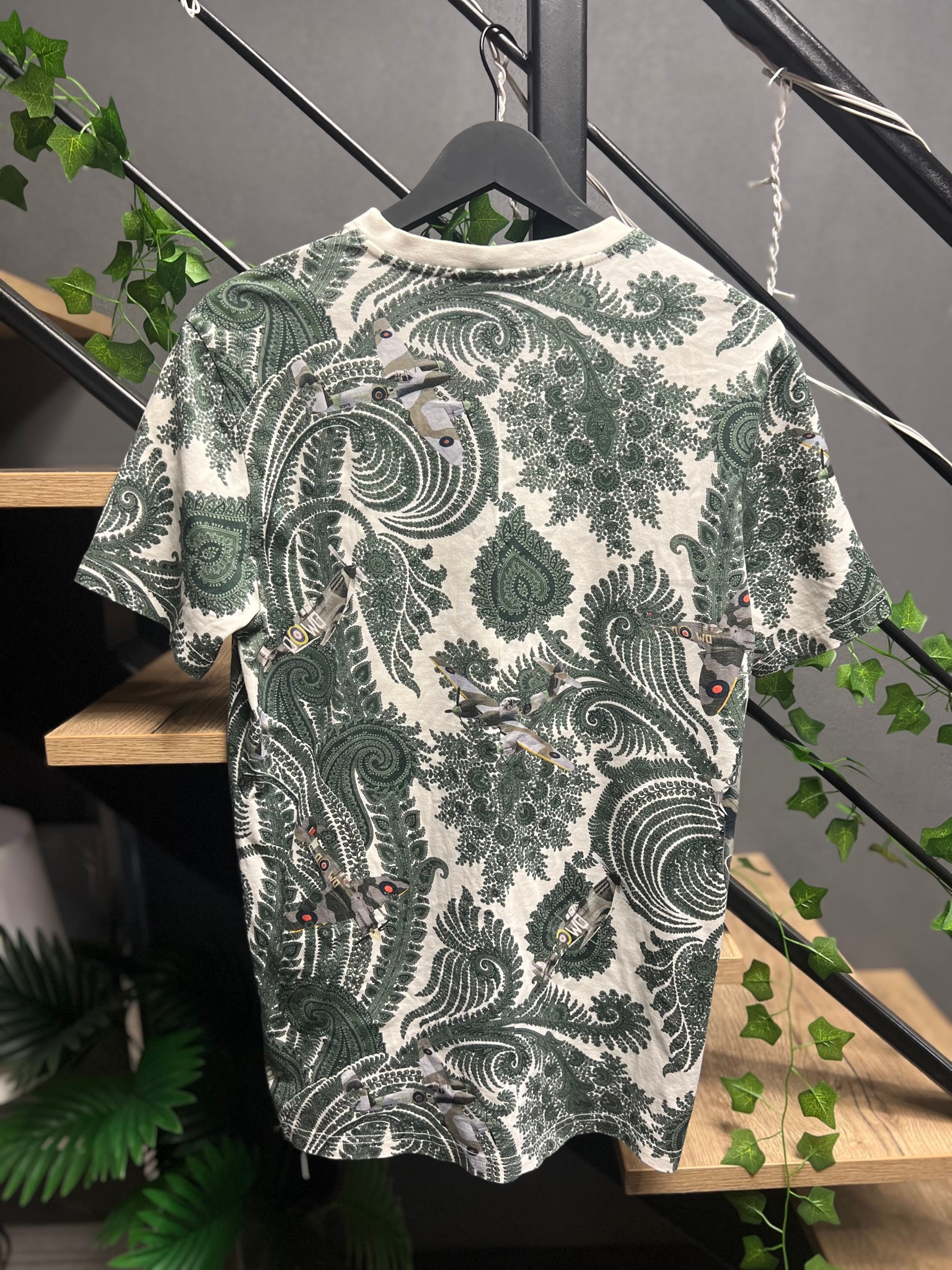 Givenchy Paisley & Airplane Print T-Shirt, миниатюра 2