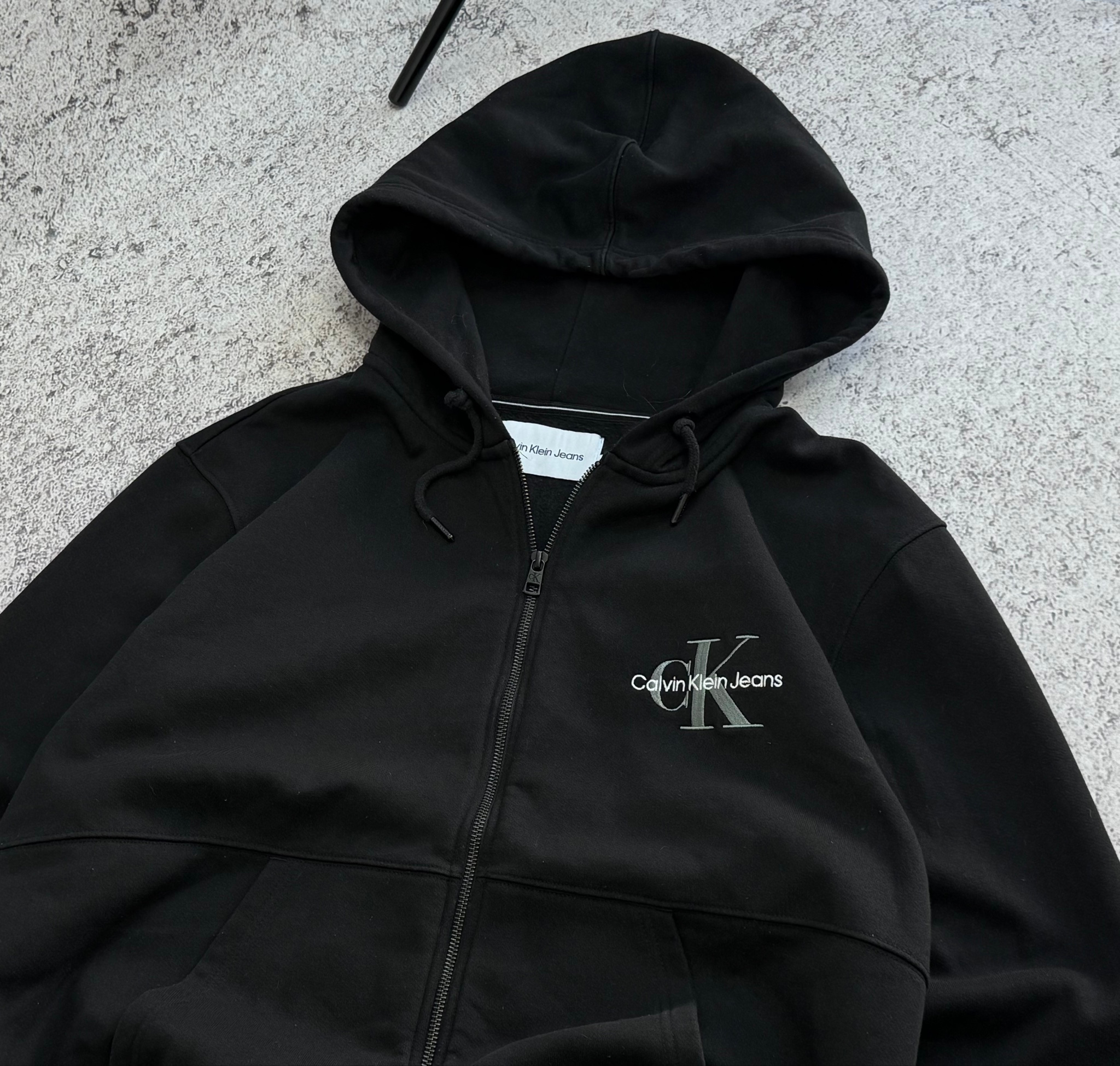 Calvin Klein Jeans Black Zip-Hoodie, миниатюра 3
