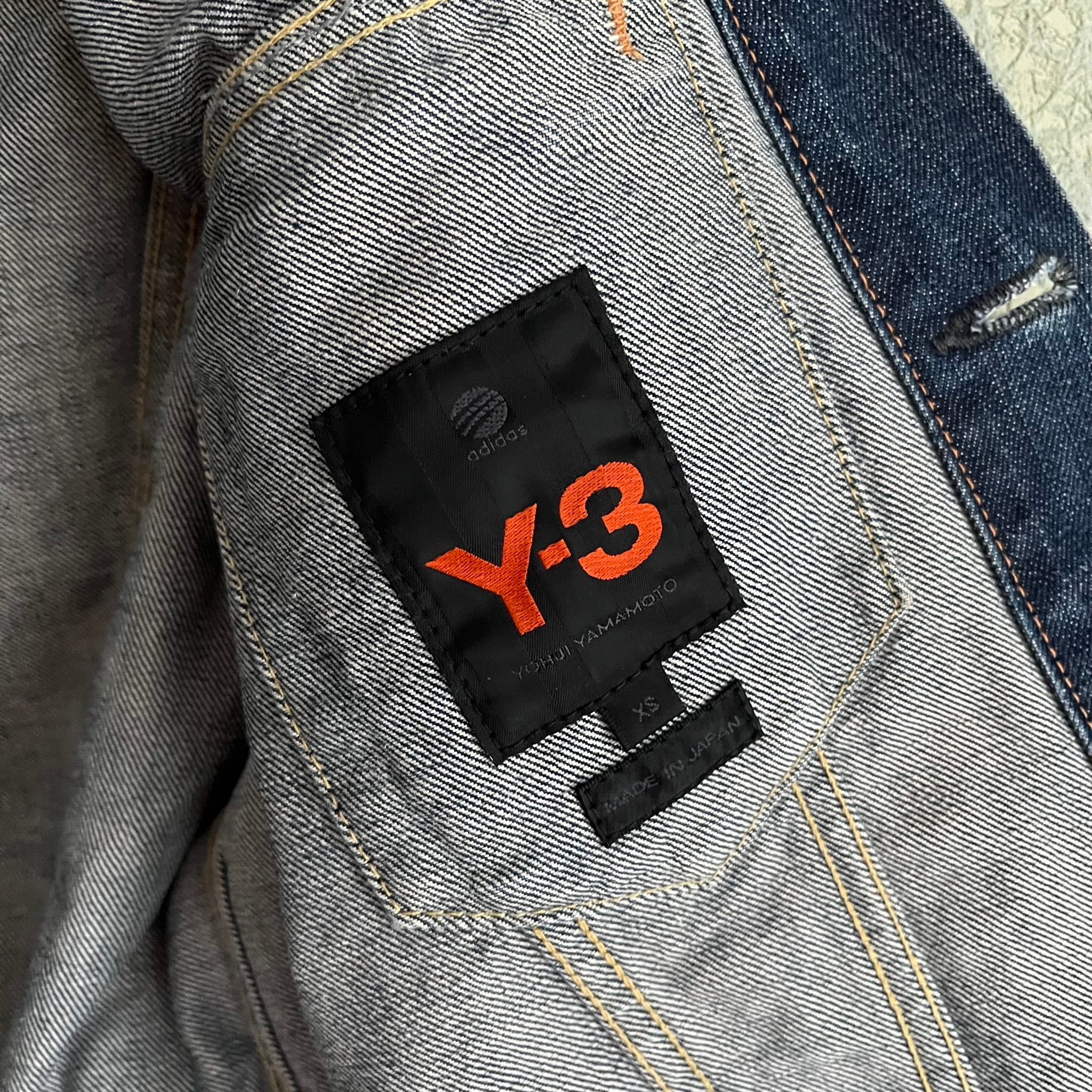 Y-3 AW04 Exclusive 3-Stripe Spotted Horse Denim Jacket, миниатюра 5