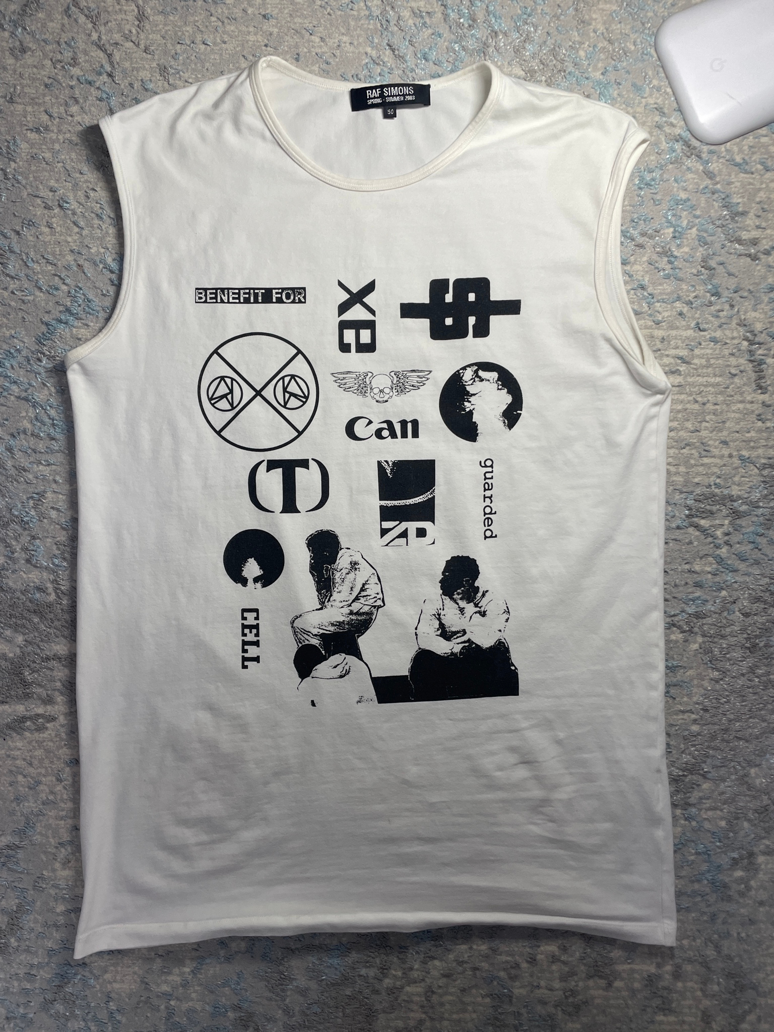 Raf Simons ss03 cell tank top, миниатюра 1