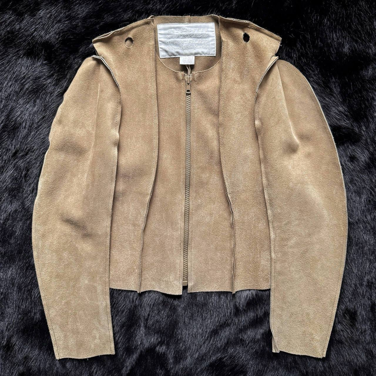 Maison margiela x HM Suede deconstructed jacket, миниатюра 1
