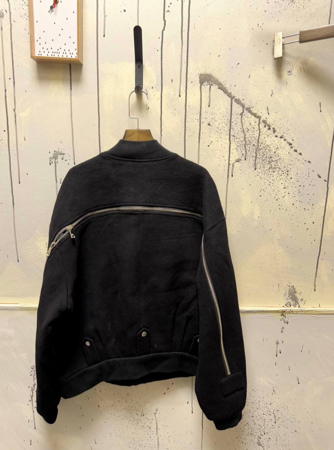 Project Gr Grailz Black Double Bomber Jacket, миниатюра 2