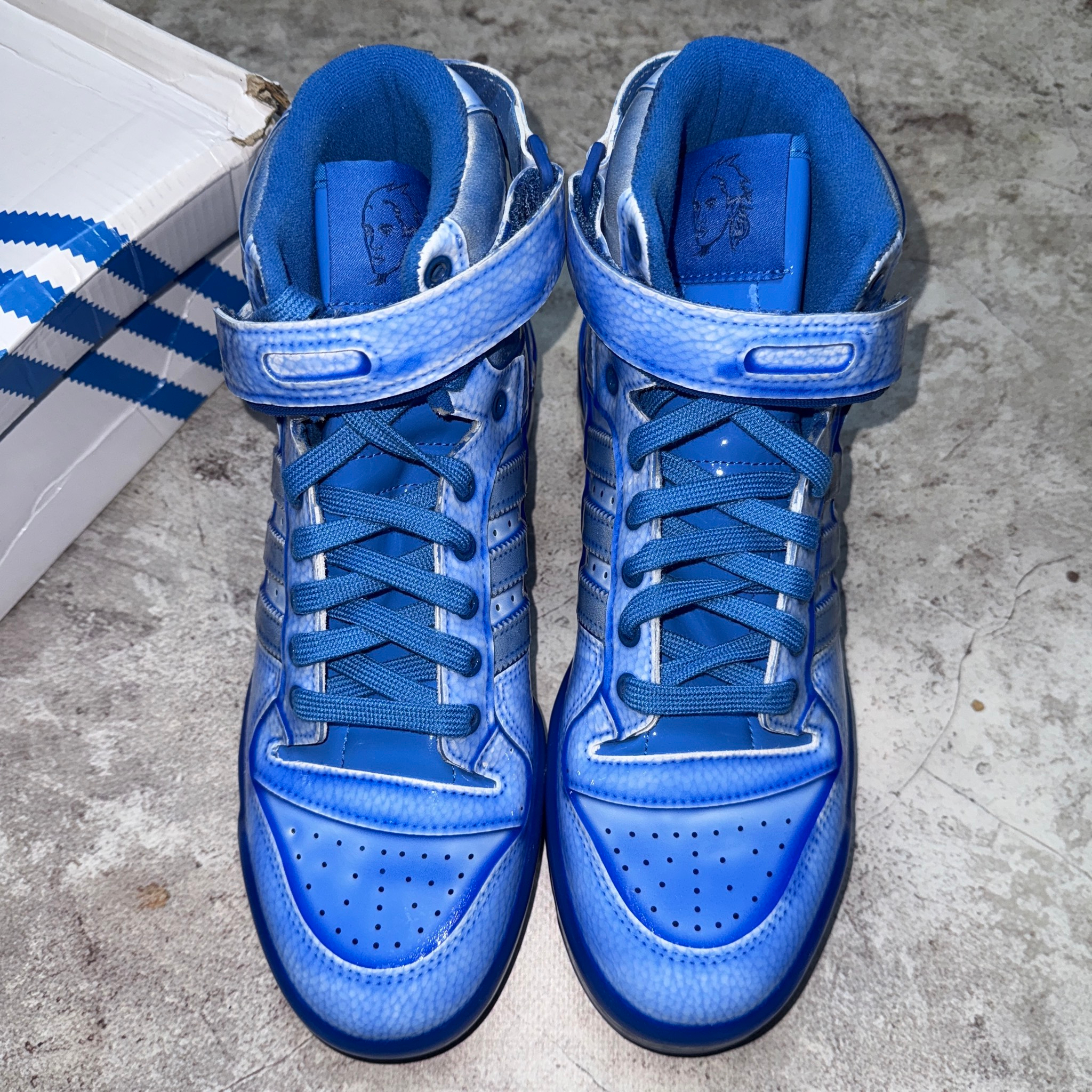 Adidas x Jeremy Scott Forum Dipped Dark Blue, миниатюра 2