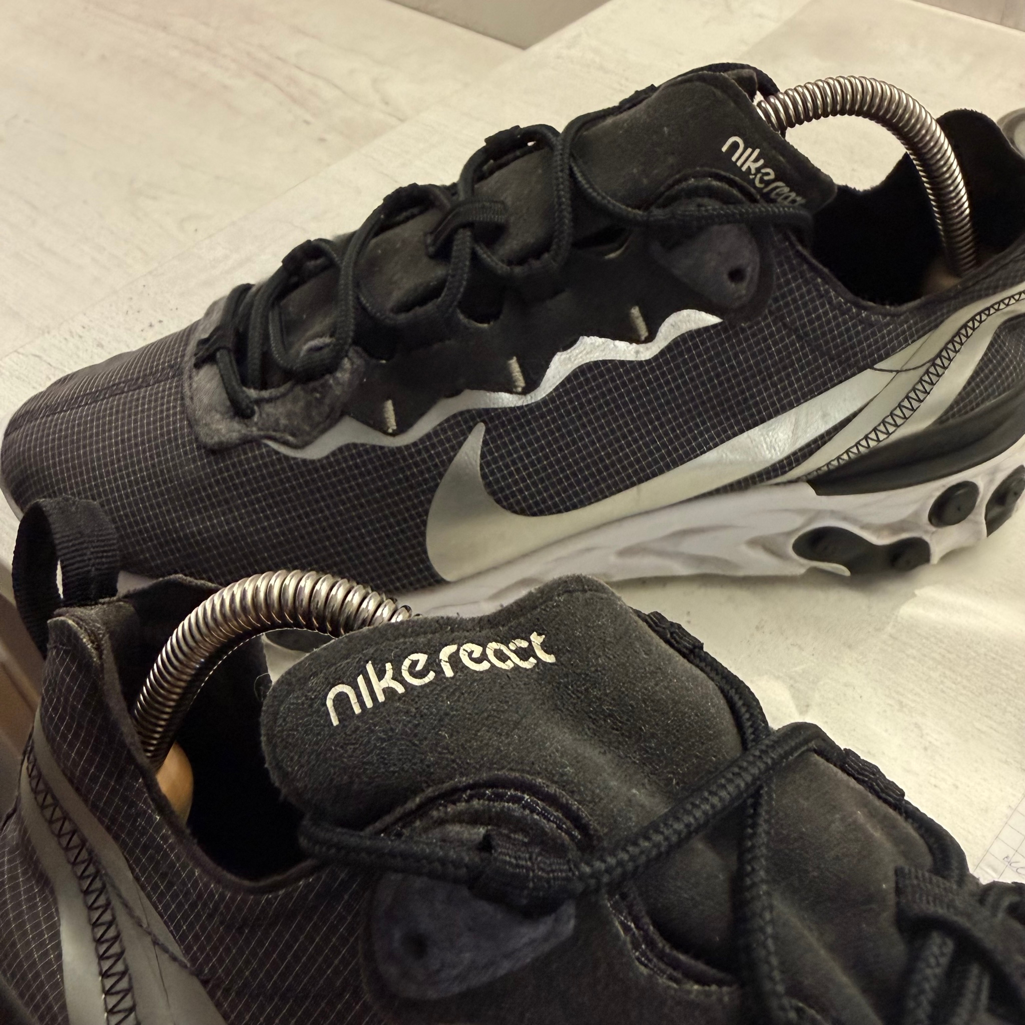 Nike Nike React Element 55 Black Metallic Silver, миниатюра 6
