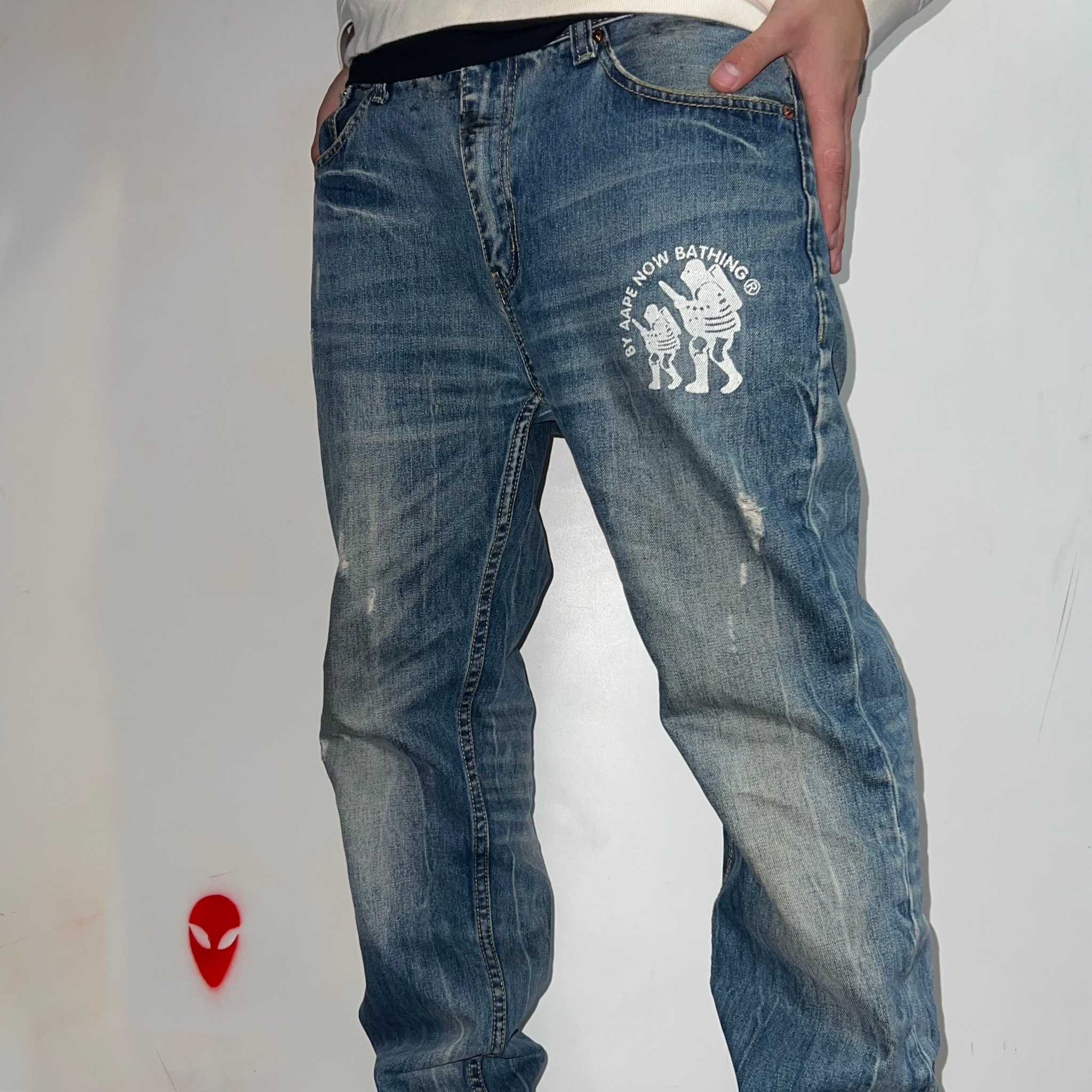 Bape USA flag jeans, миниатюра 2