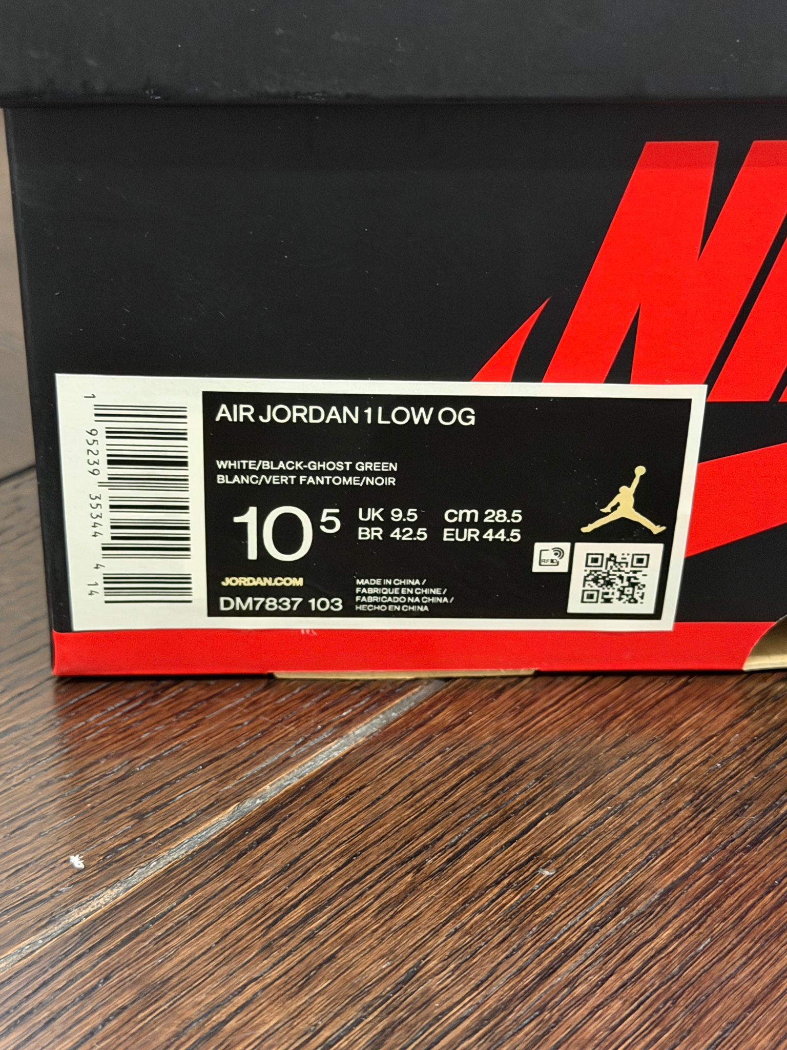 Nike x Air Jordan Air Jordan 1 OG Low Ghost Green, миниатюра 7