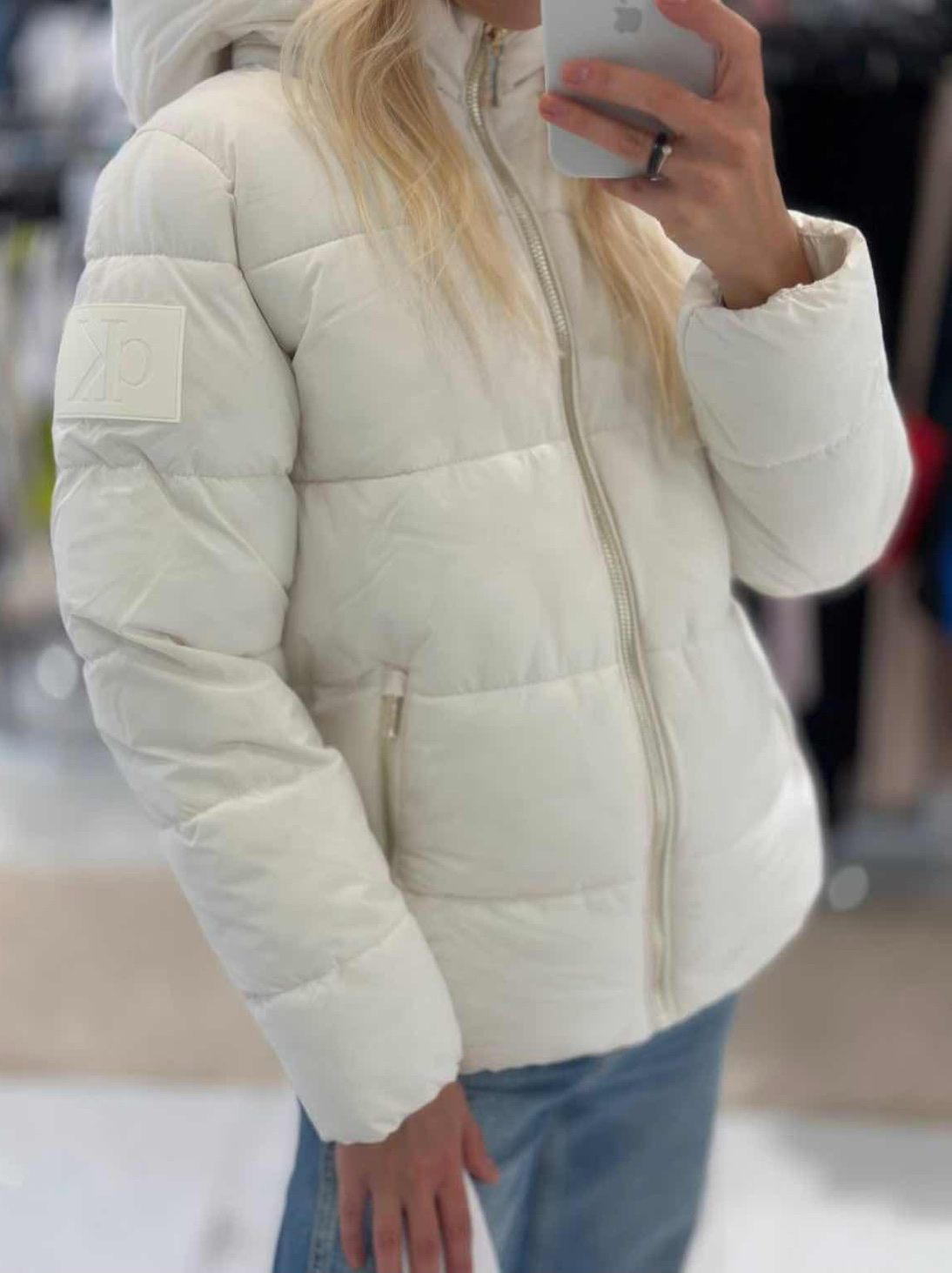 Calvin Klein Jeans Faux Fur Lined Hood Puffer Jacket, миниатюра 4
