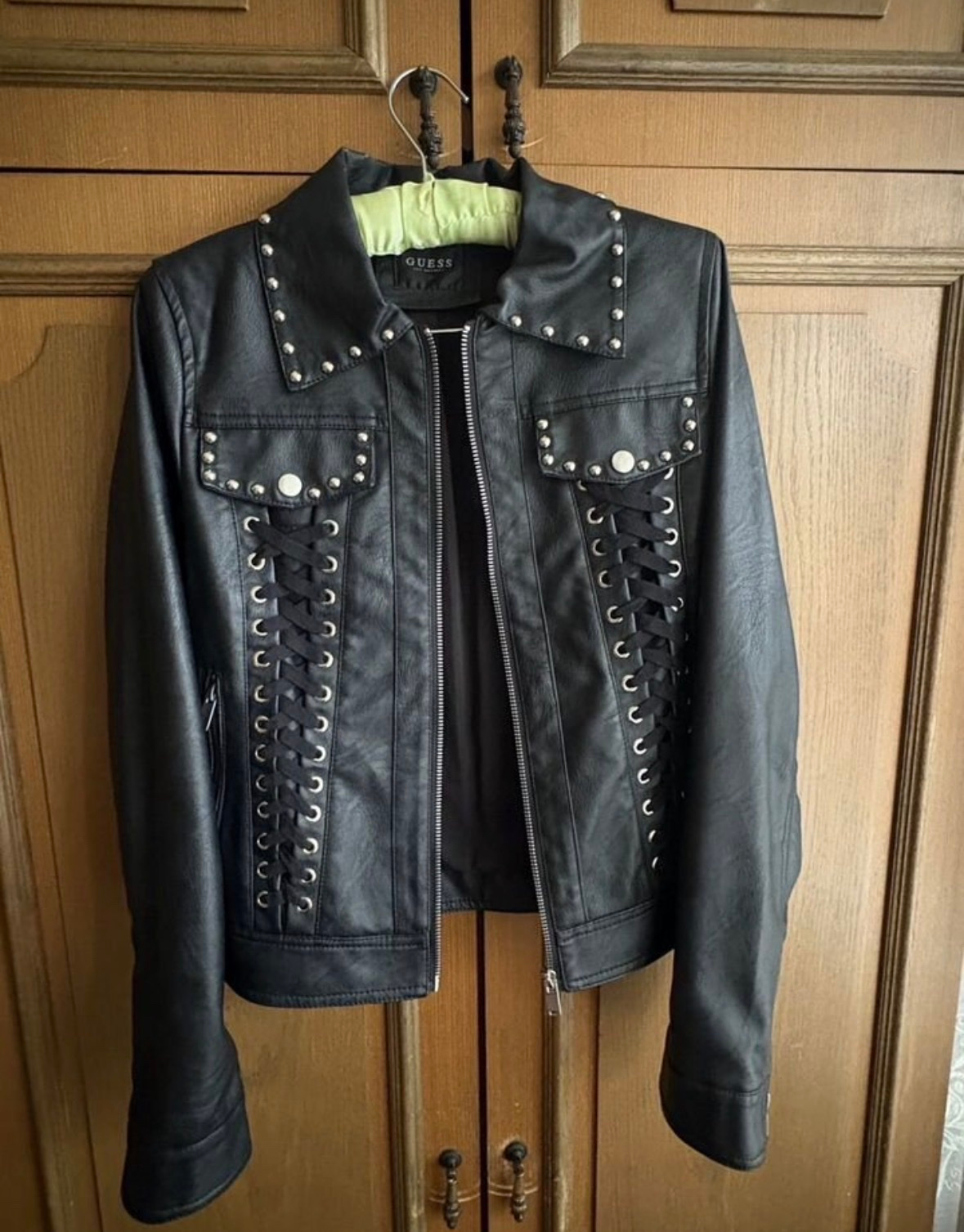 Guess Кожаная куртка, миниатюра 1