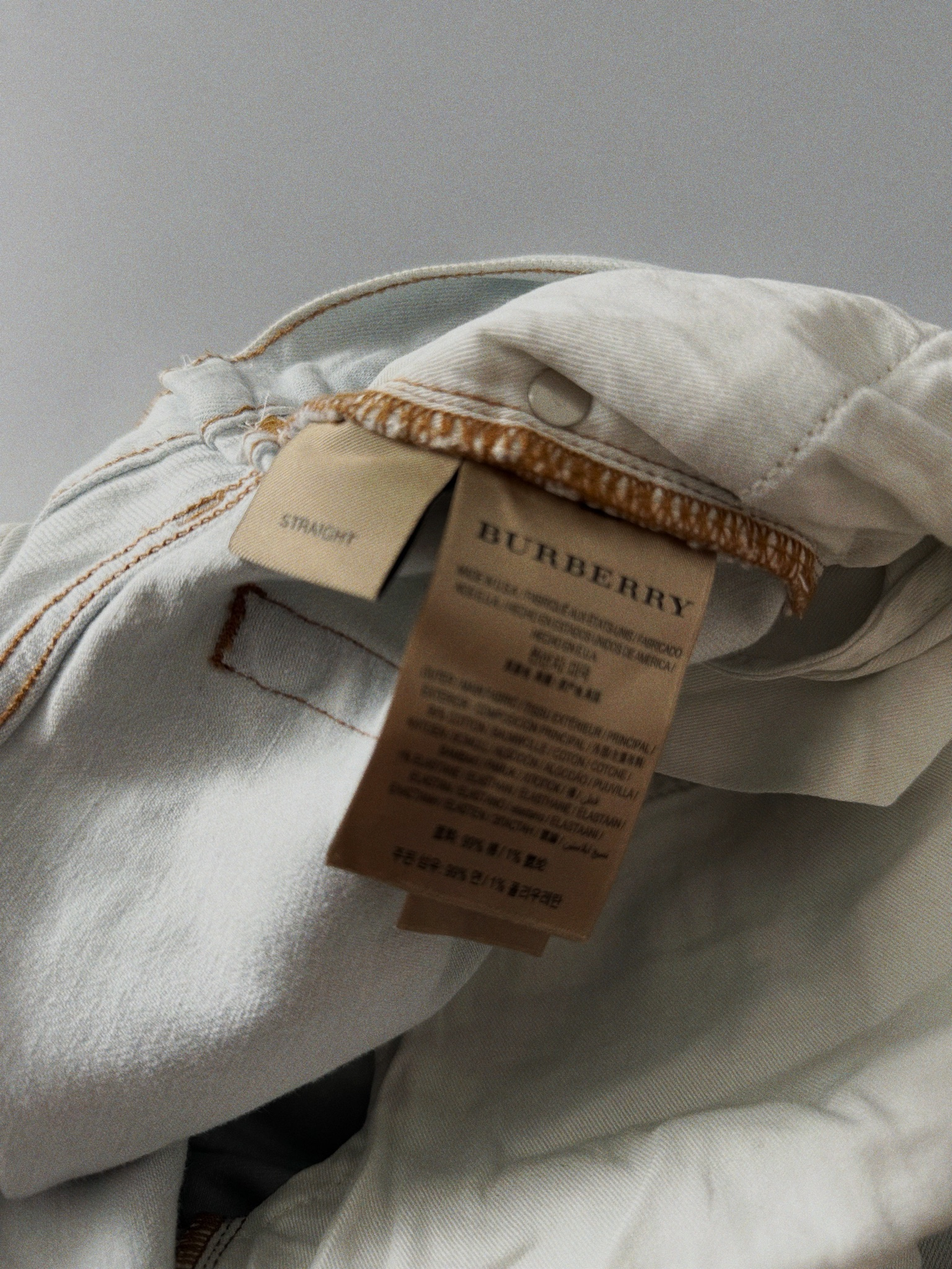 Burberry Light Blue Faded Jeans, миниатюра 7