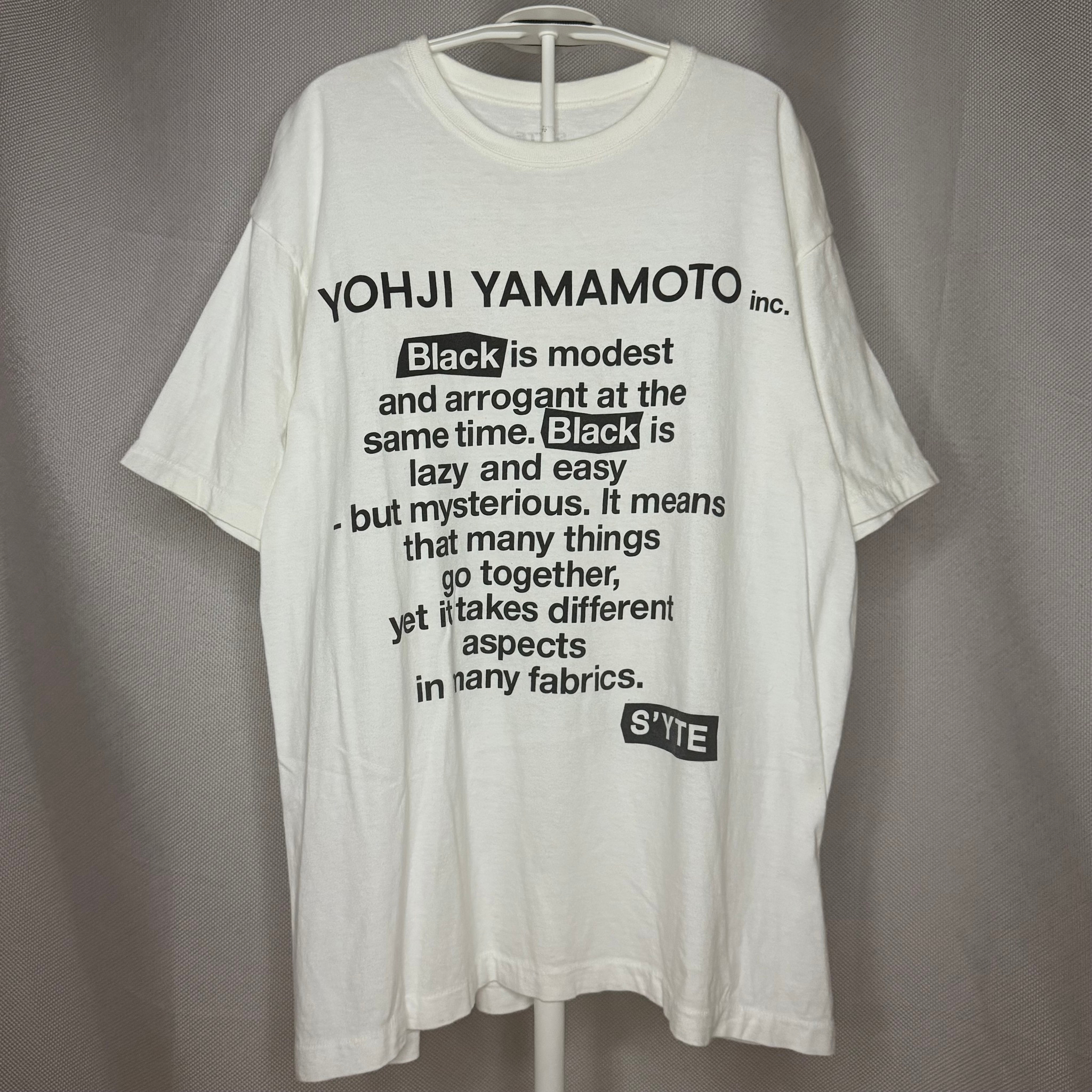 Yohji Yamamoto S’YTE Футболка белая, миниатюра 1