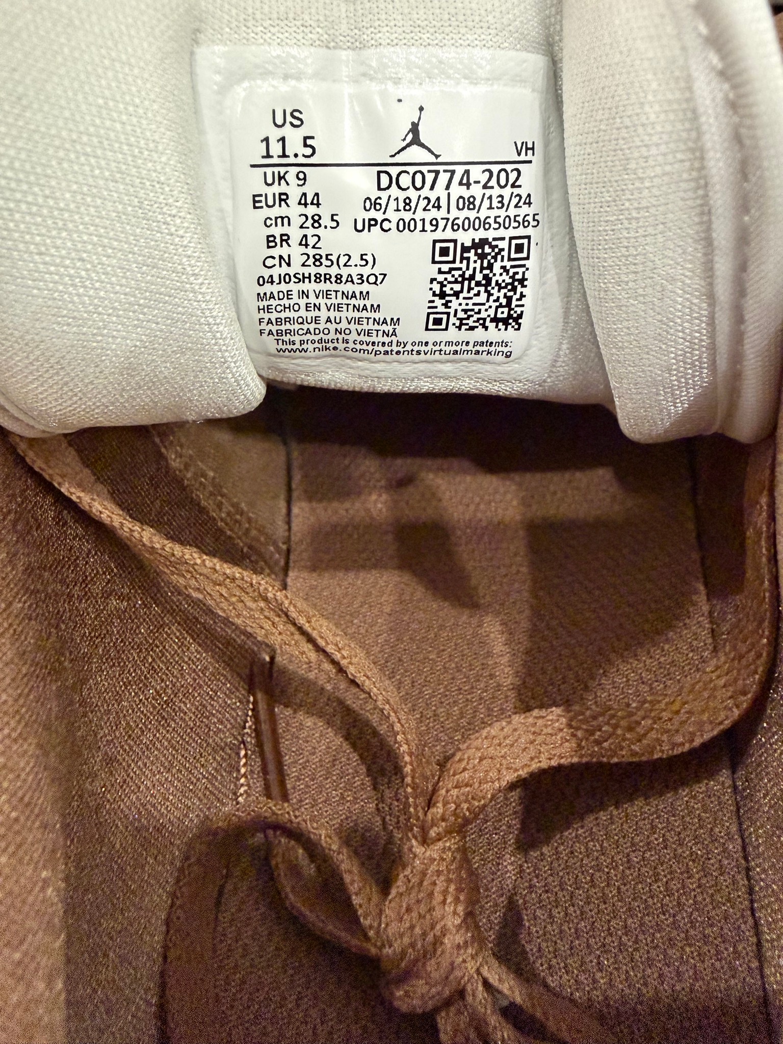 Nike x Air Jordan 1 Low Archeo Brown, миниатюра 4