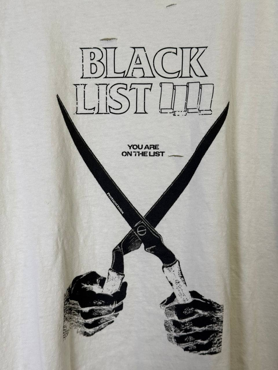 Protocol Index Limited Edition BLACKLIST Washed White T-shirt, миниатюра 5