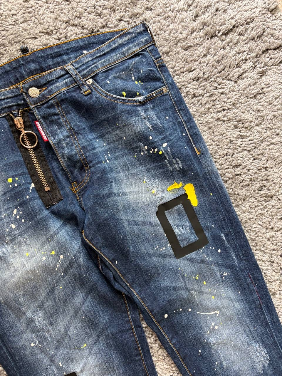 Dsquared2 Full Distressed Slim Jeans, миниатюра 3