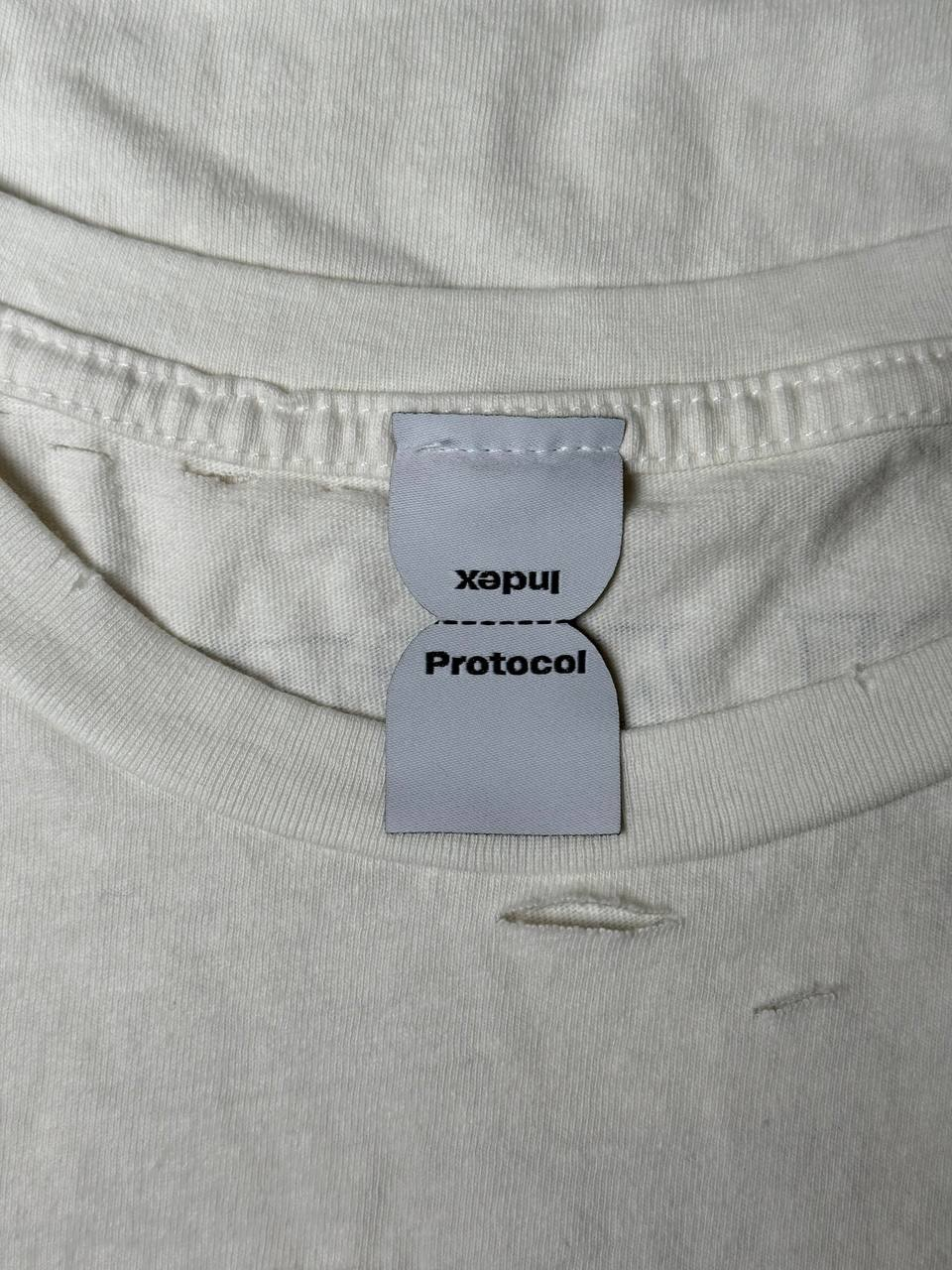 Protocol Index Limited Edition BLACKLIST Washed White T-shirt, миниатюра 6