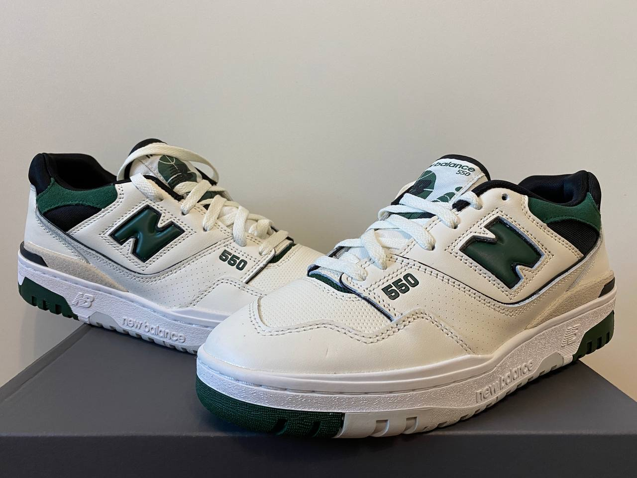 New balance 550 White/Green, миниатюра 11