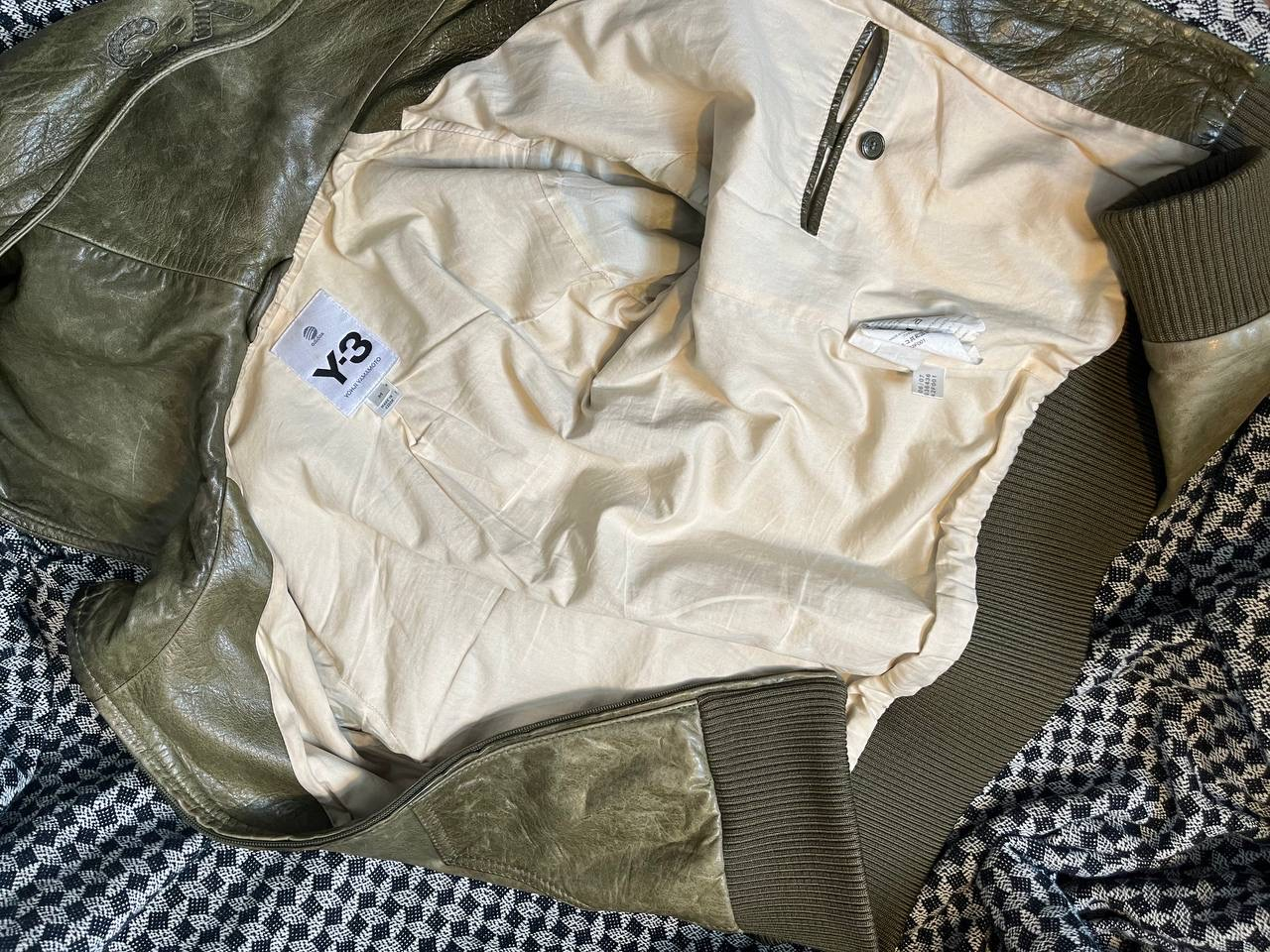 Y-3 Кожаная куртка, миниатюра 5