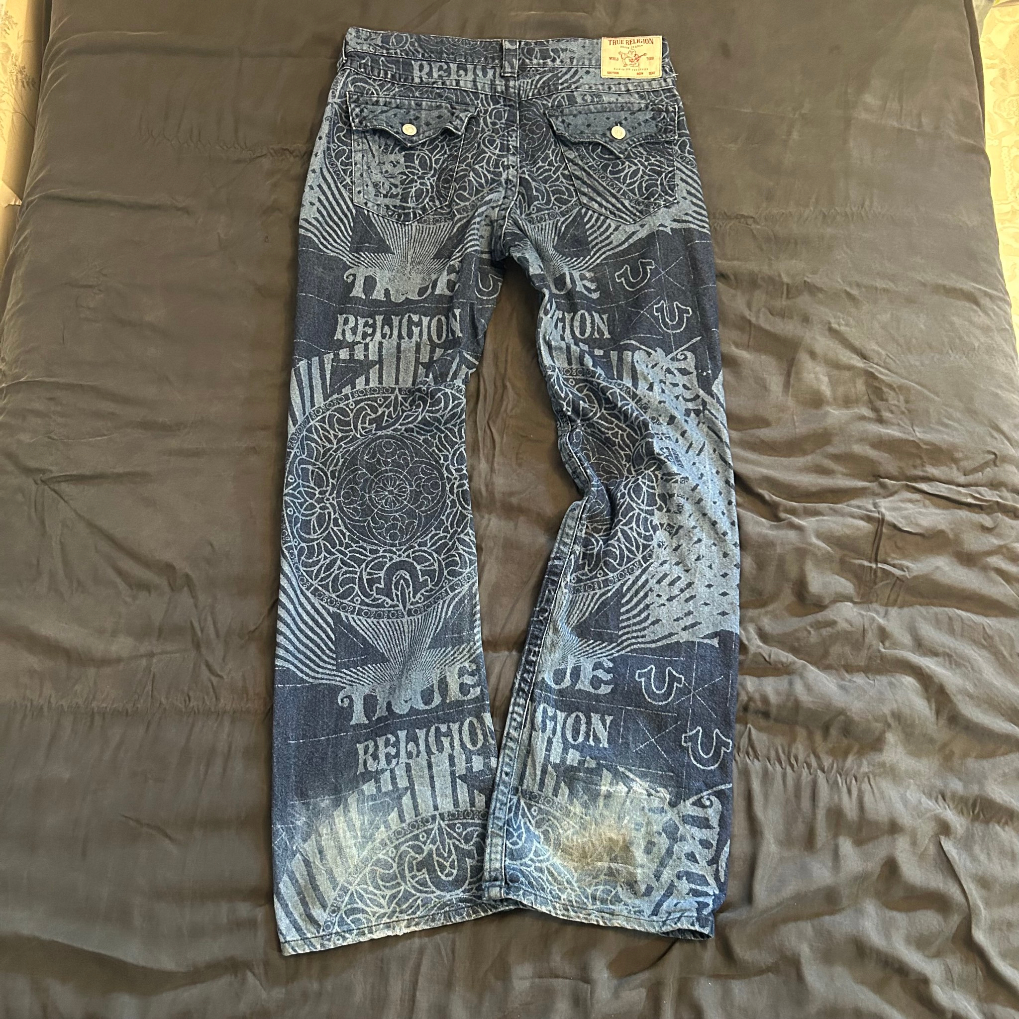 True Religion Billy Printed Stacked Bootcut Jean, миниатюра 2