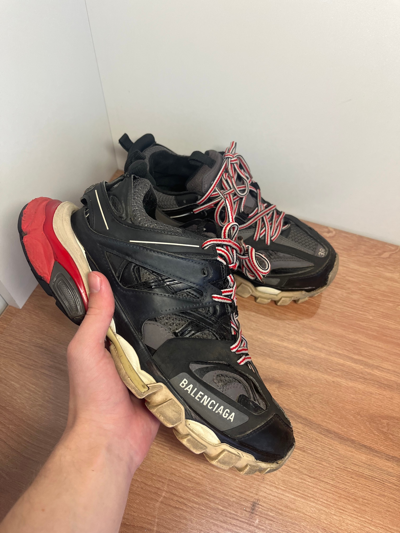 Balenciaga  Track 1 Trainer Black Red, миниатюра 1