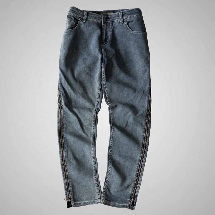 Louis Vuitton 2000s Vintage Full Zip Skinny Jeans, миниатюра 2