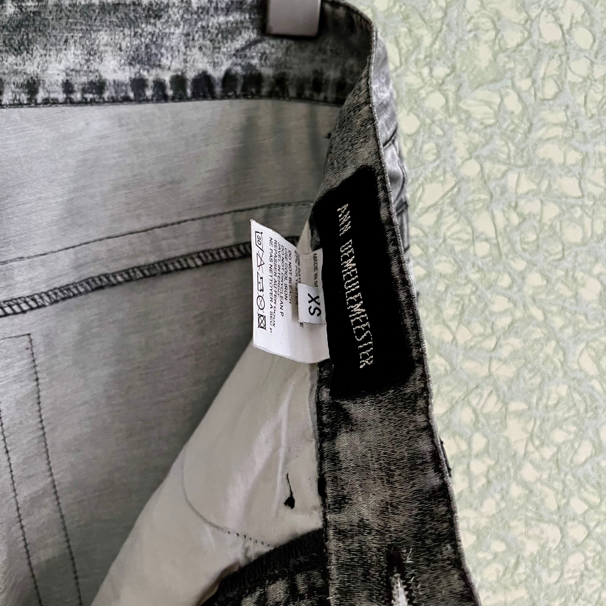 Ann Demeulemeester SS01 Silver 5-pocket pants, миниатюра 3