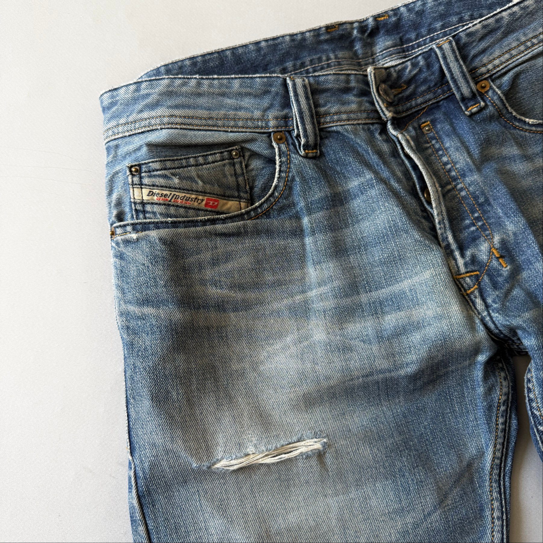 Diesel 2000s Vintage Safado Distressed Jeans, миниатюра 4