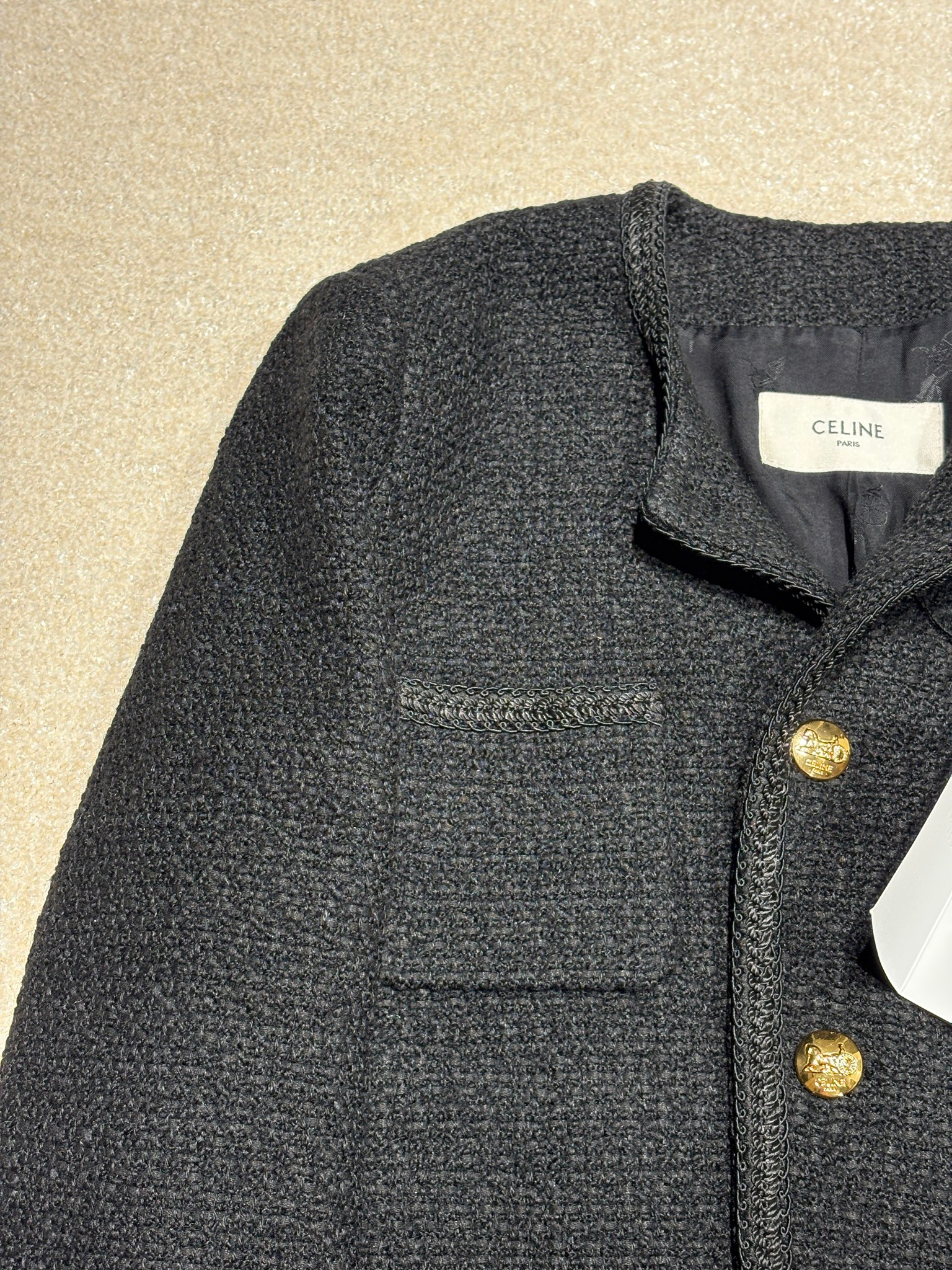 Celine Chasseur Jacket In Boucle Tweed, миниатюра 5
