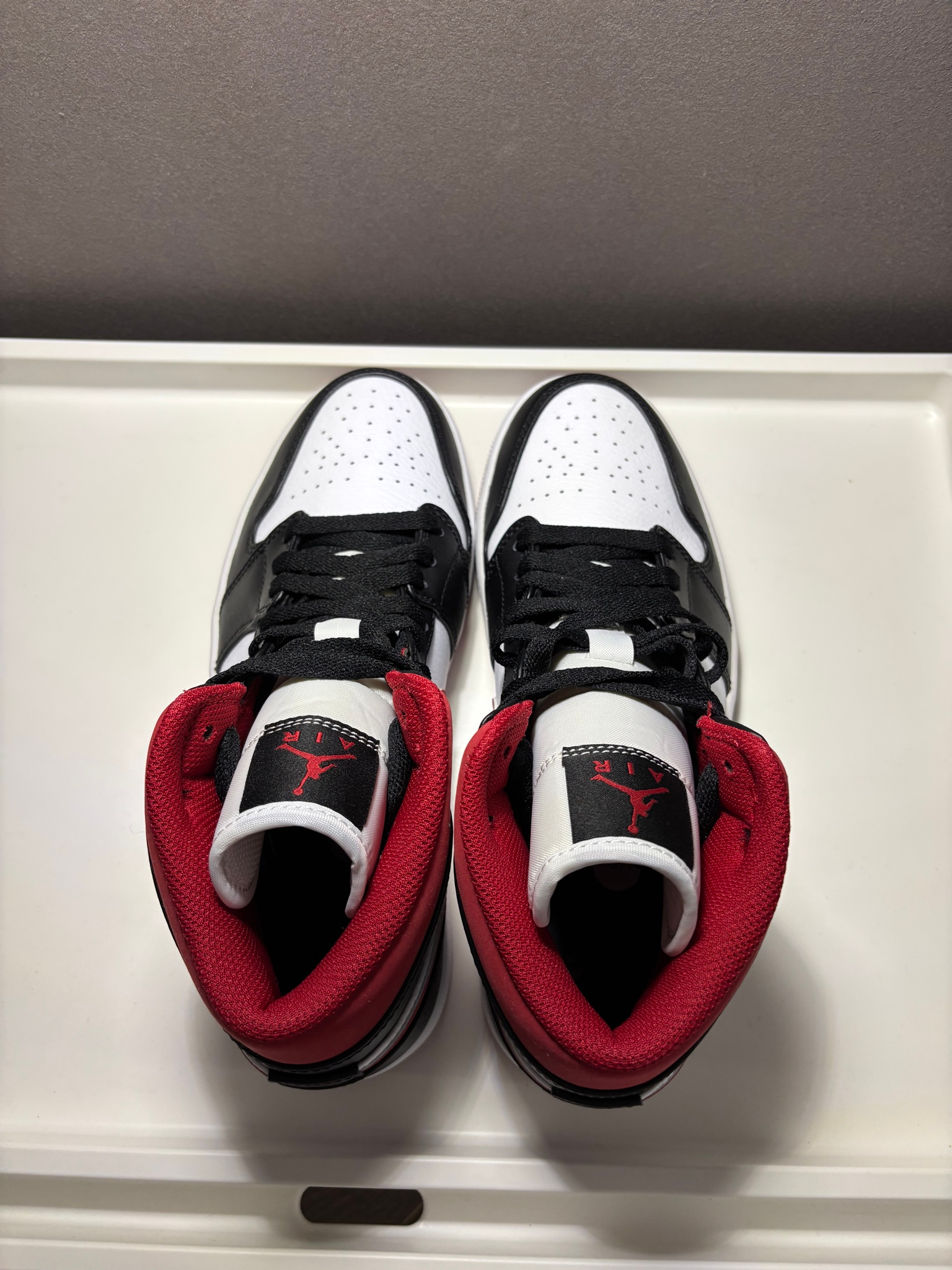 Nike x Air Jordan Jordan 1 Mid Gym Red / Metallic Red, миниатюра 2