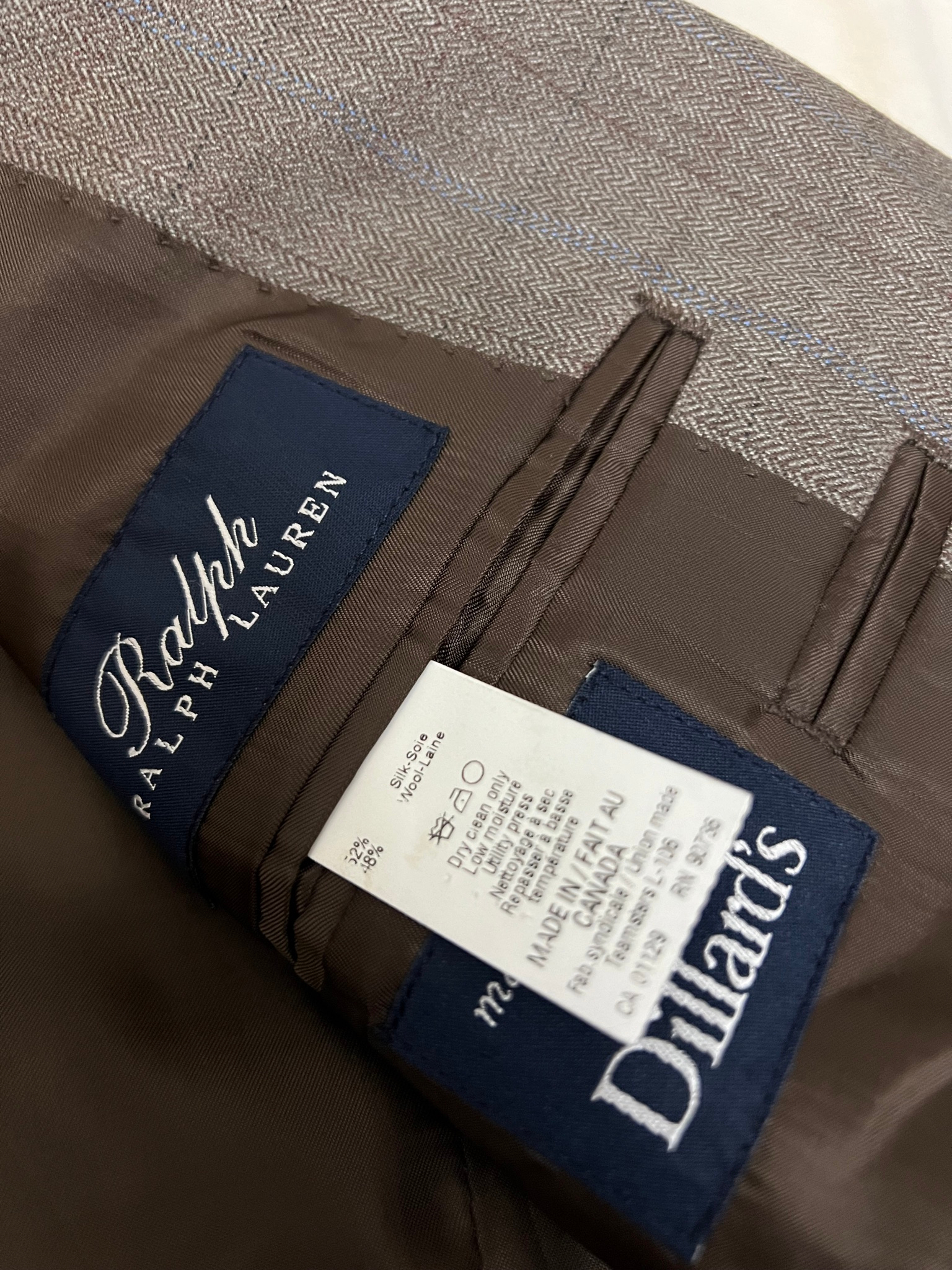 Пиджак Ralph Lauren XL шерсть шелк новый Пиджак, миниатюра 6