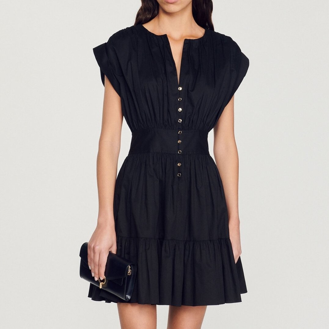 Sandro V-Neck Amethyst Mini, миниатюра 8
