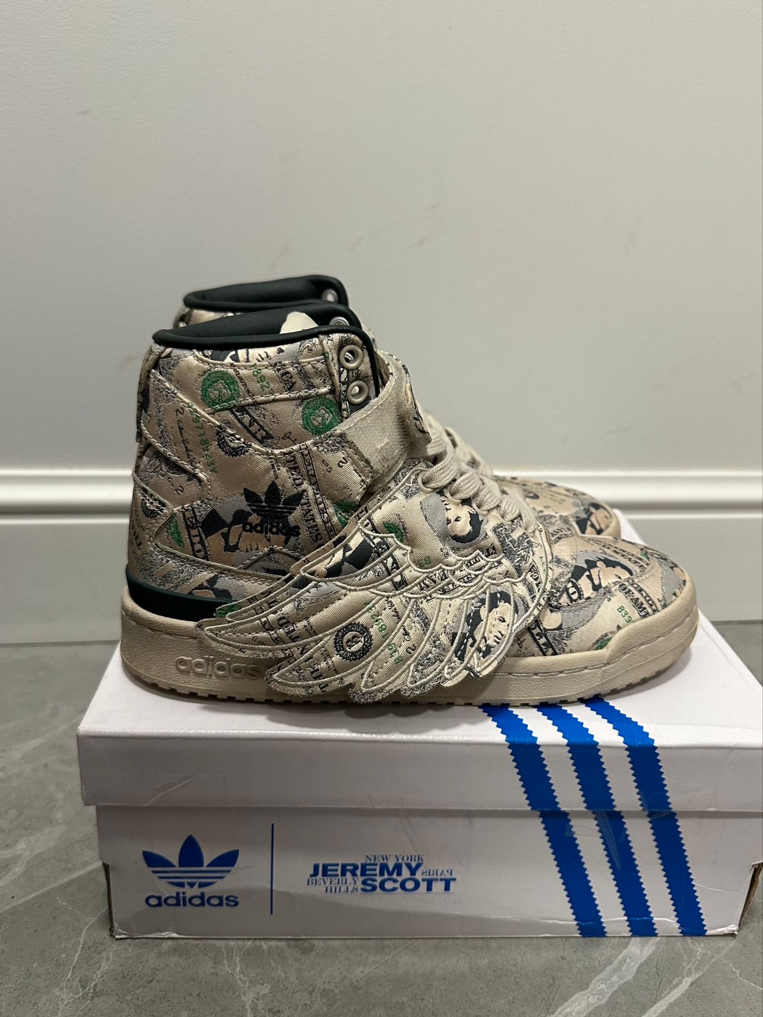 Adidas x Jeremy Scott Forum High Dollar Print, миниатюра 10