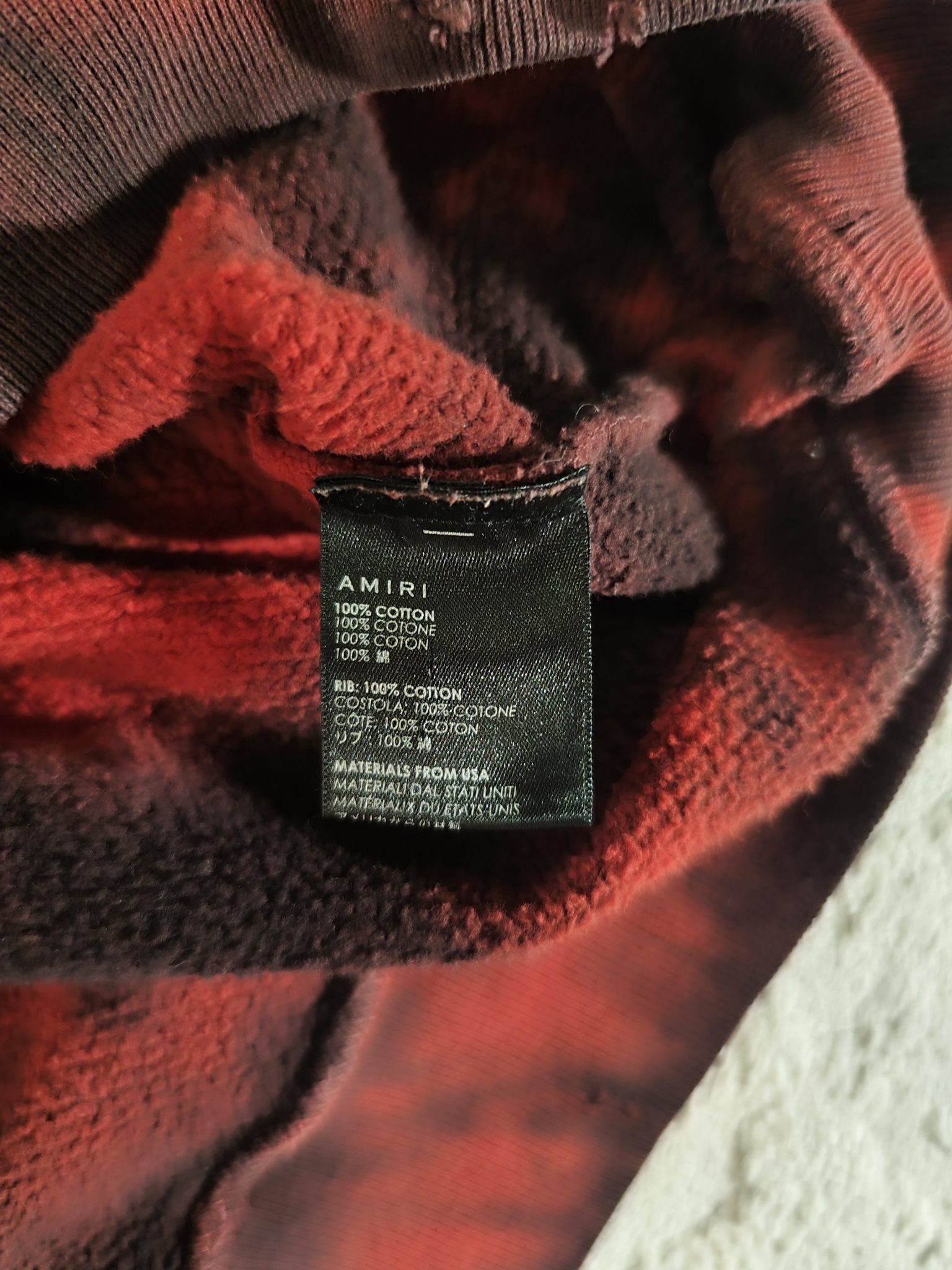 Amiri Red Tie-Dye Wild Ones, миниатюра 6