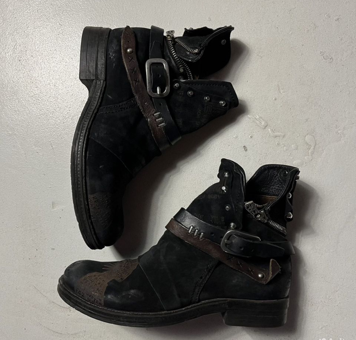 A.S 98 A.S 98 Anarchy Leather Wax Boots Japan, миниатюра 1