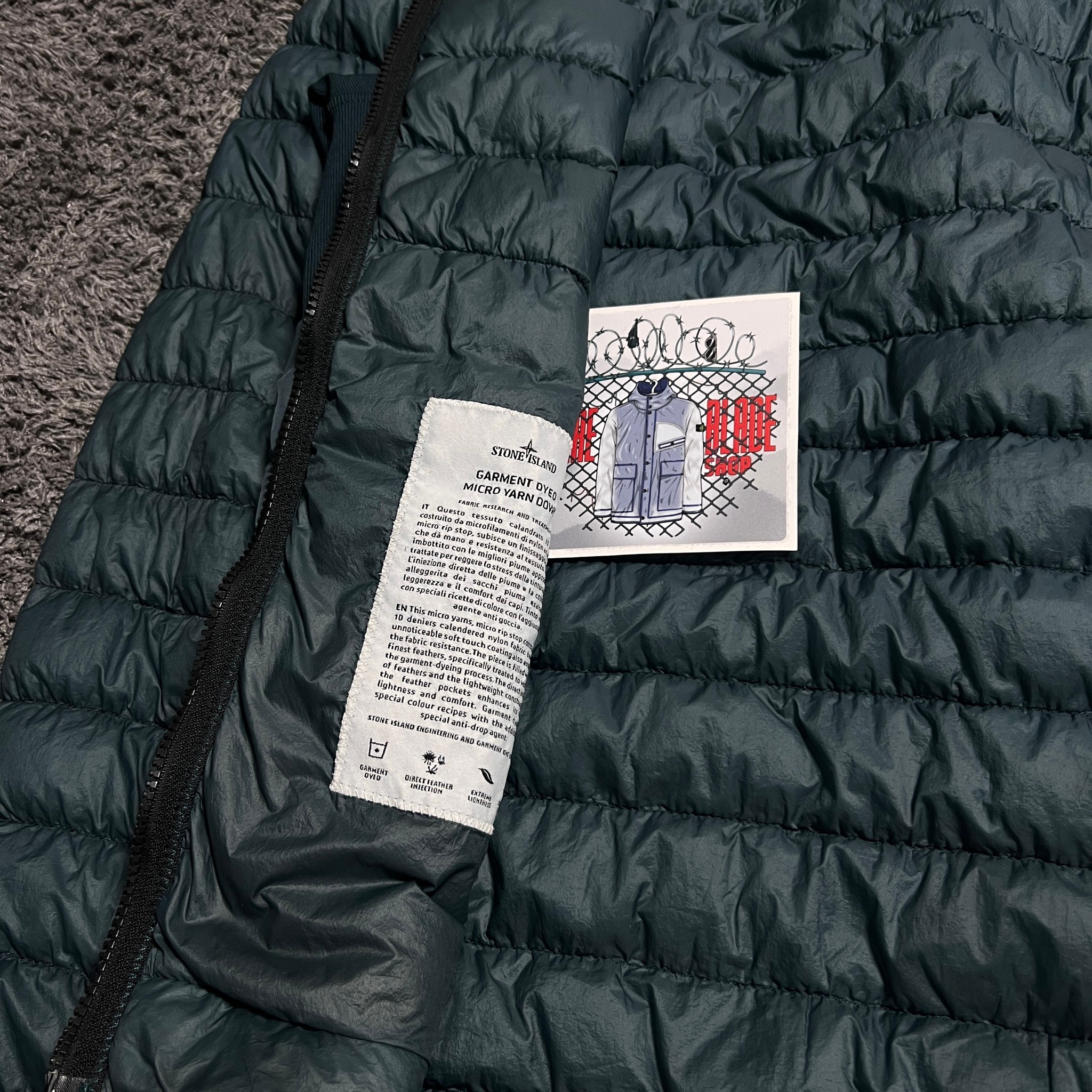 Stone Island Garment Dyed Micro Yarn Down Jacket, миниатюра 10