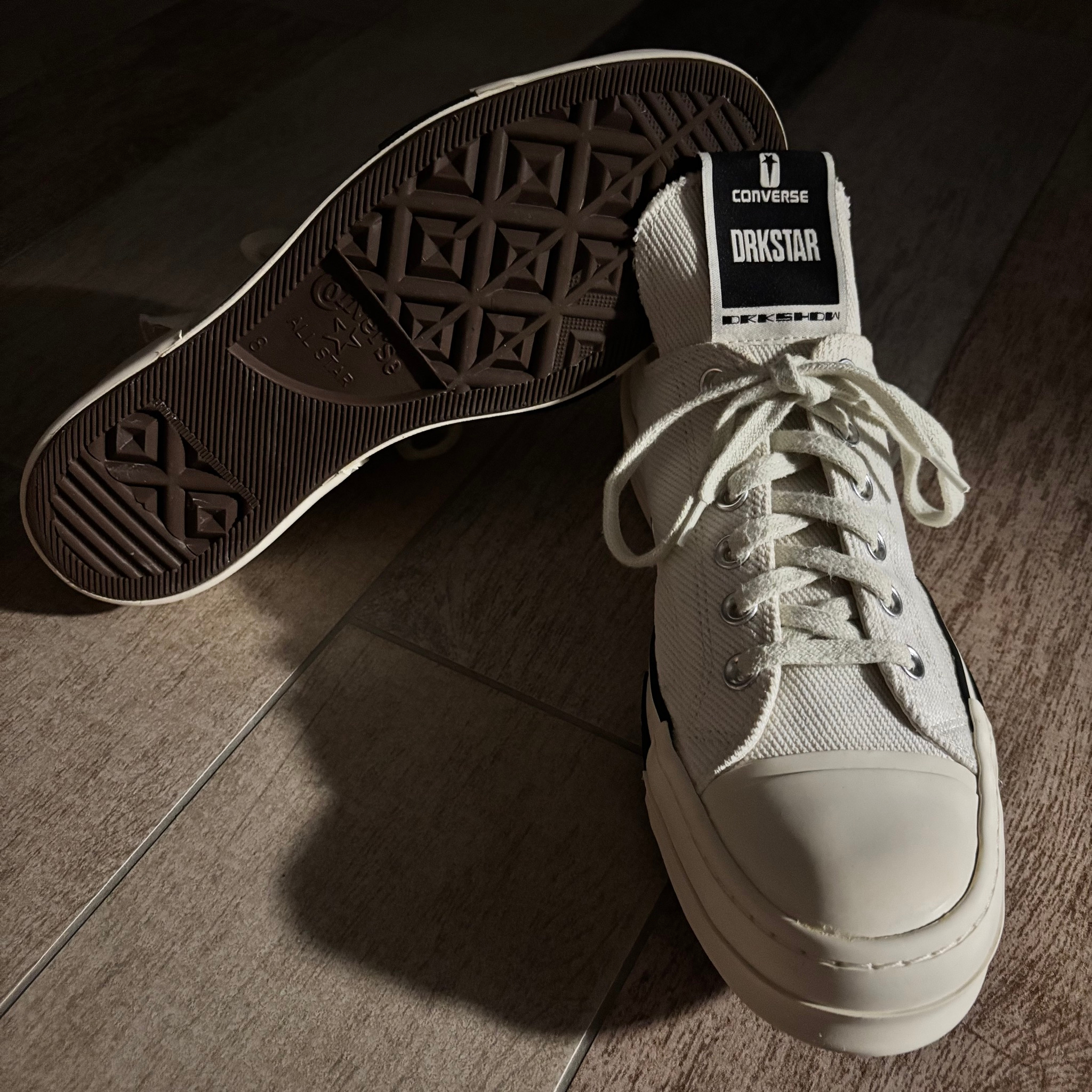Rick Owens x Converse DRKSHDW DRKSTAR «Lily White», миниатюра 4