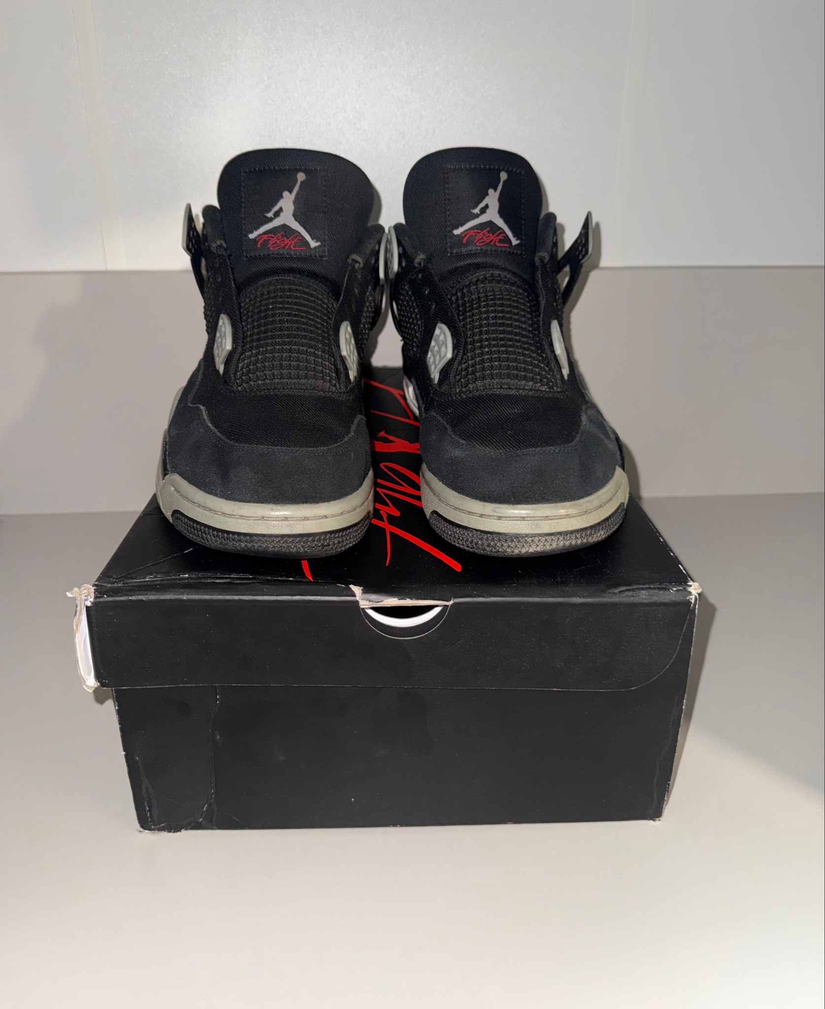 Nike Air Jordan 4 Black Canvas, миниатюра 1